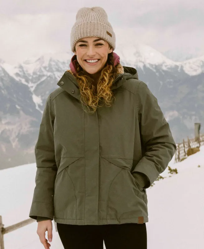 Tremayne Womens Borg Lined Waterproof Jacket - Khaki sold by Animal
