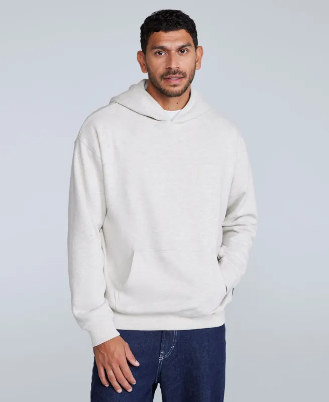 Icon Mens Drop Shoulder Hoodie - Light Grey sold by Animal