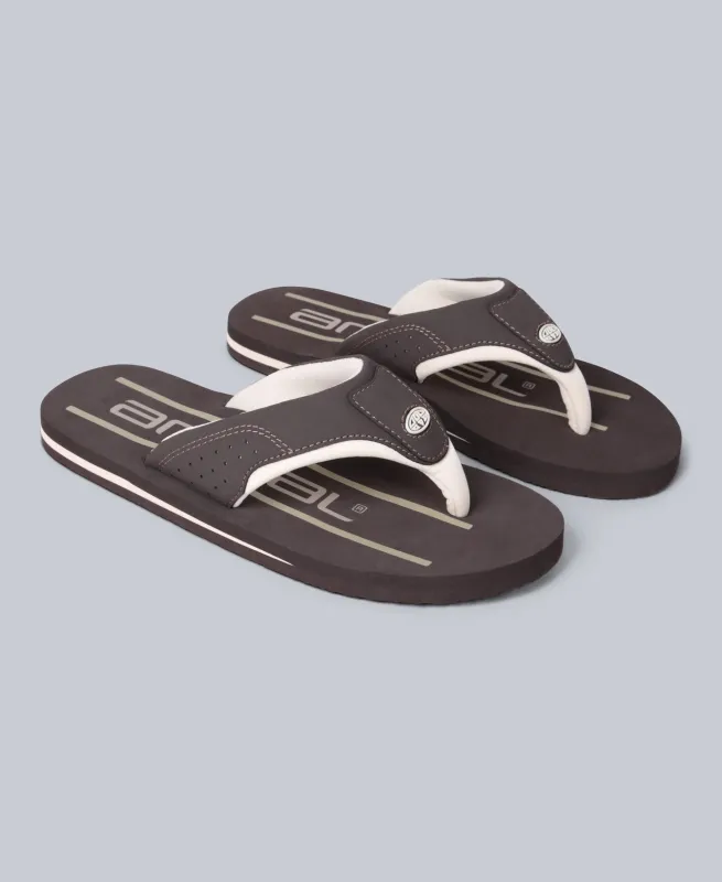 Jekyl Mens Flip-Flops - Dark Brown sold by Animal