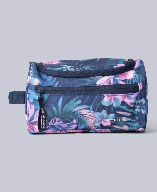 Printed Wash Bag - Dark Purple sold by Animal