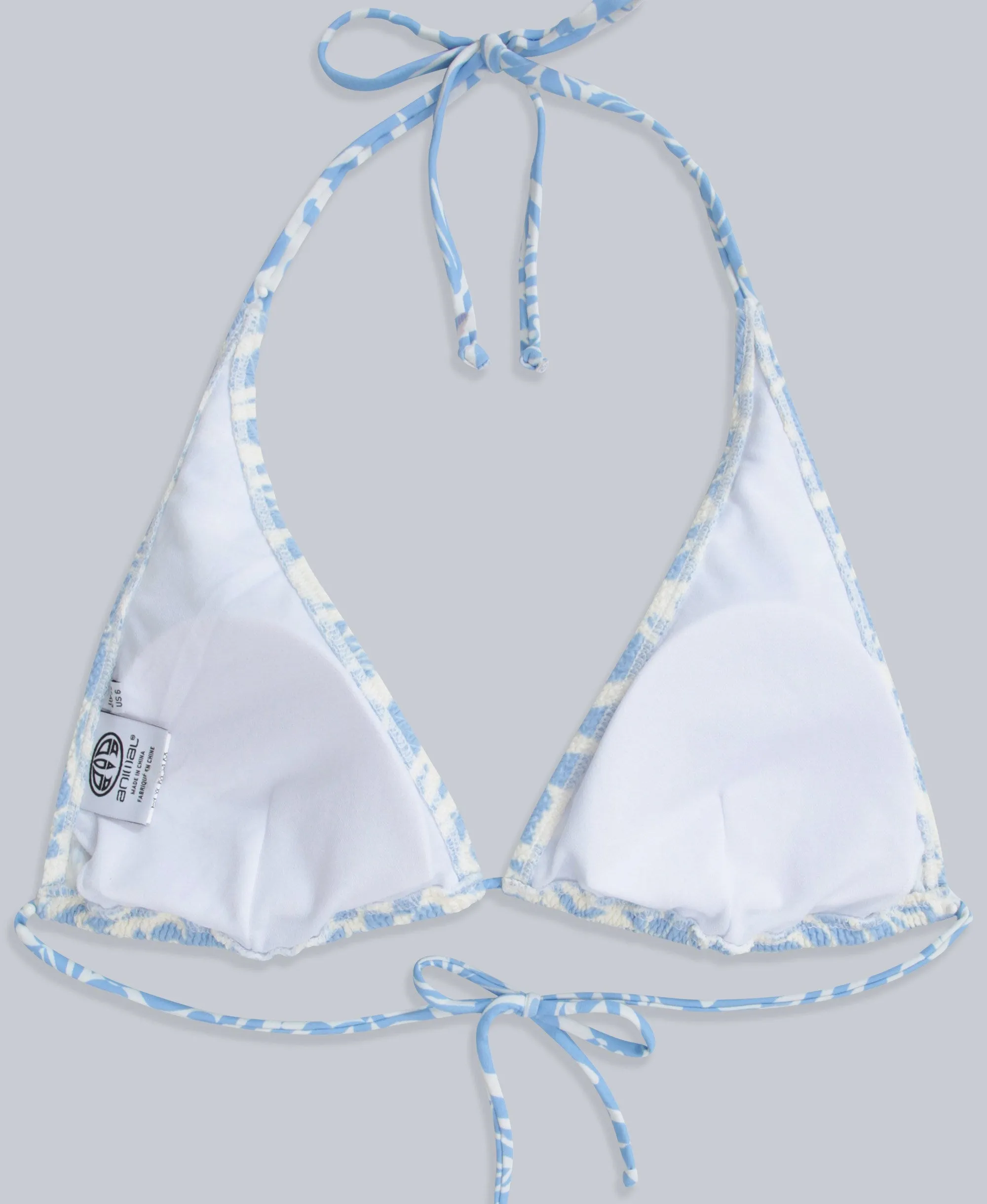 Iona Womens Halter Printed Bikini Top - Light Blue sold by Animal product image thumbnail 2