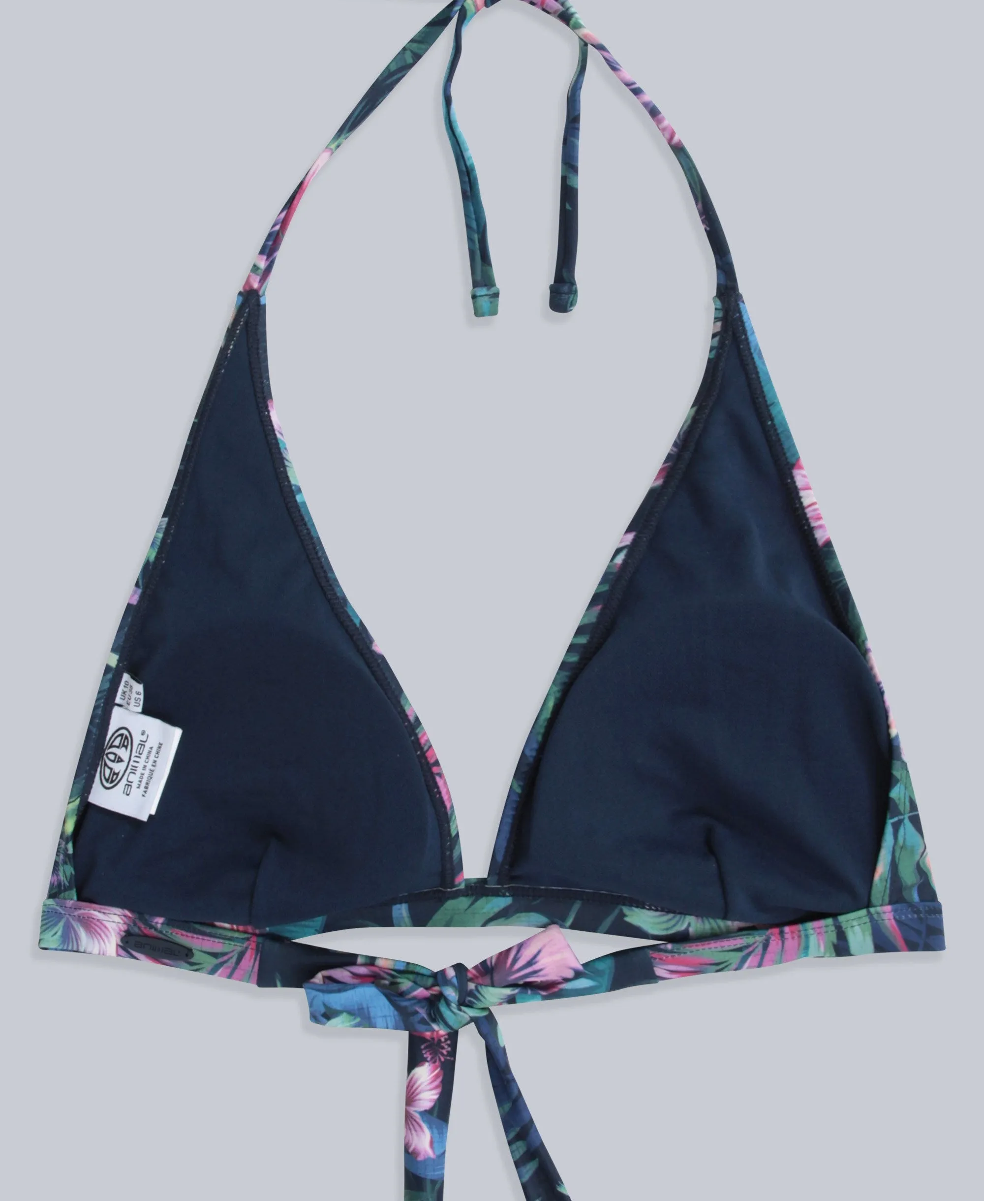 Iona Womens Halter Printed Bikini Top - Dark Blue sold by Animal product image thumbnail 2