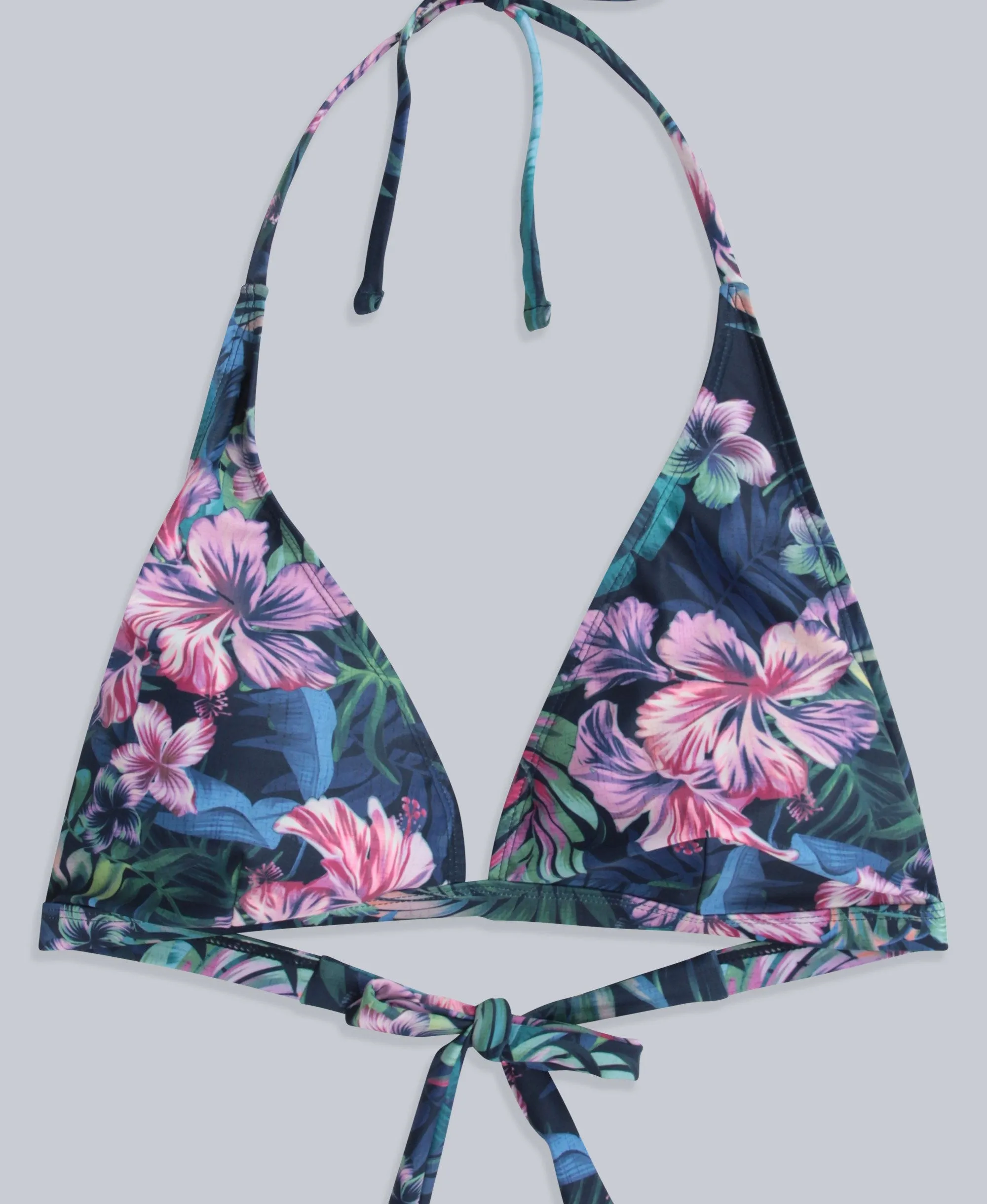 Iona Womens Halter Printed Bikini Top - Dark Blue sold by Animal