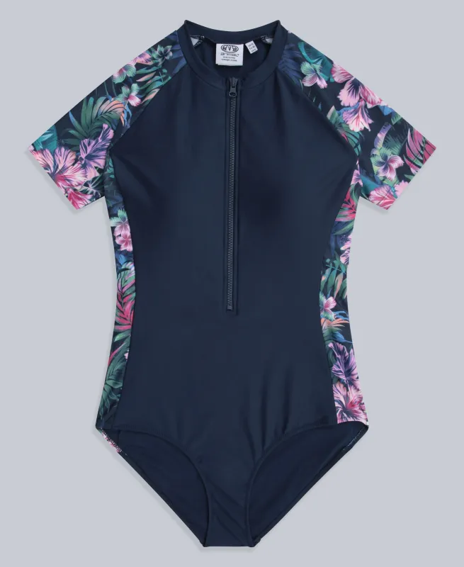 Isla Womens Printed Surf Suit - Dark Blue sold by Animal