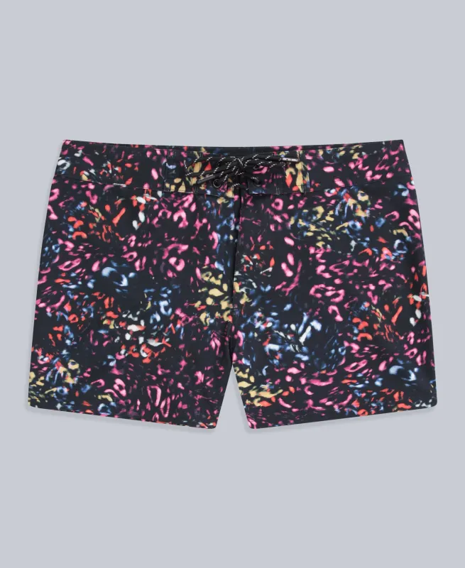Aurora Womens Printed Mini Boardshort - Jet Black sold by Animal