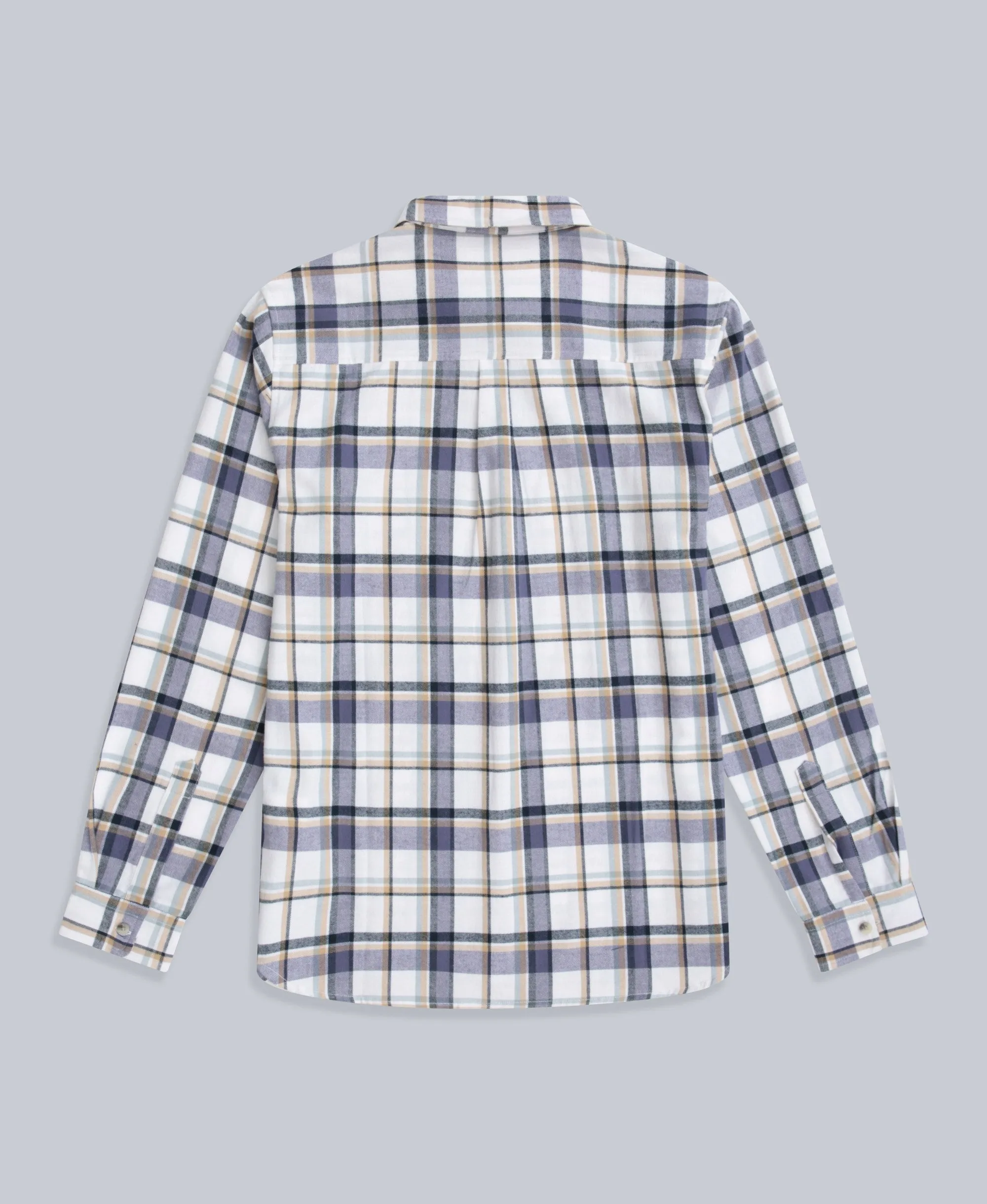 Cove Mens Flannel Shirt - Beige sold by Animal product image thumbnail 2