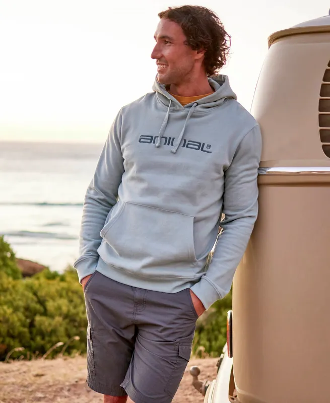 Driver Mens Logo Hoodie - Pale Blue sold by Animal