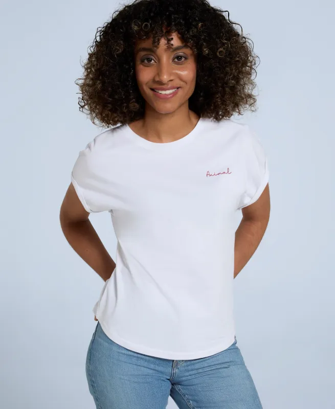 Holly Womens Logo T-Shirt - White sold by Animal