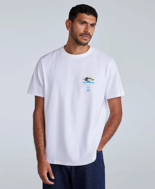 Chase Mens Relaxed T-Shirt - White sold by Animal