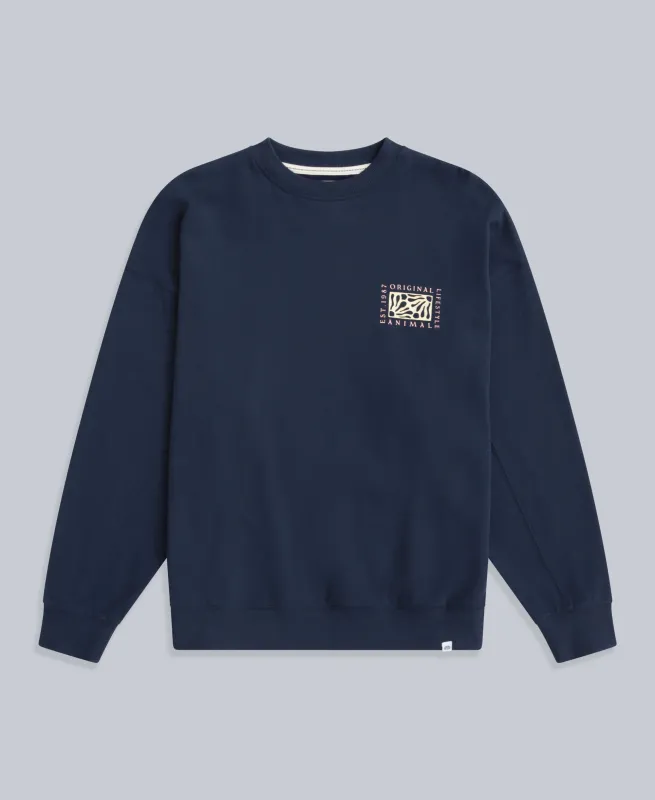 Dakota Womens Sweatshirt - Navy sold by Animal