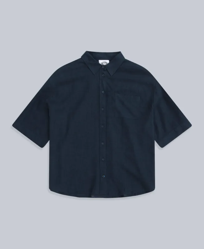 Nova Womens Linen Shirt - Navy sold by Animal