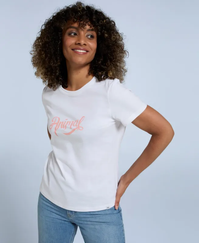 Marina Womens Logo T-Shirt - White sold by Animal