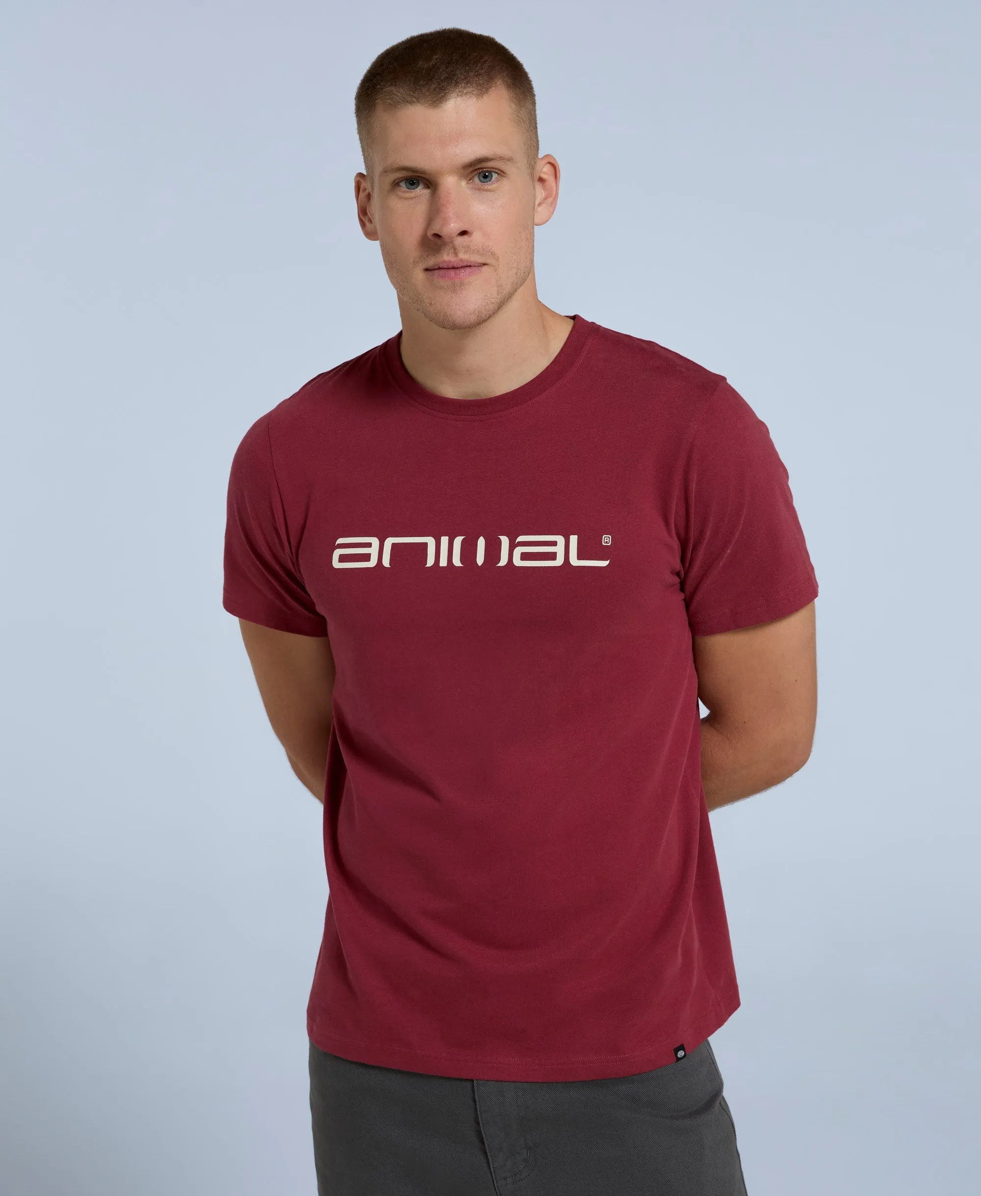 Classico Mens T-Shirt - Burgundy sold by Animal product image thumbnail 5