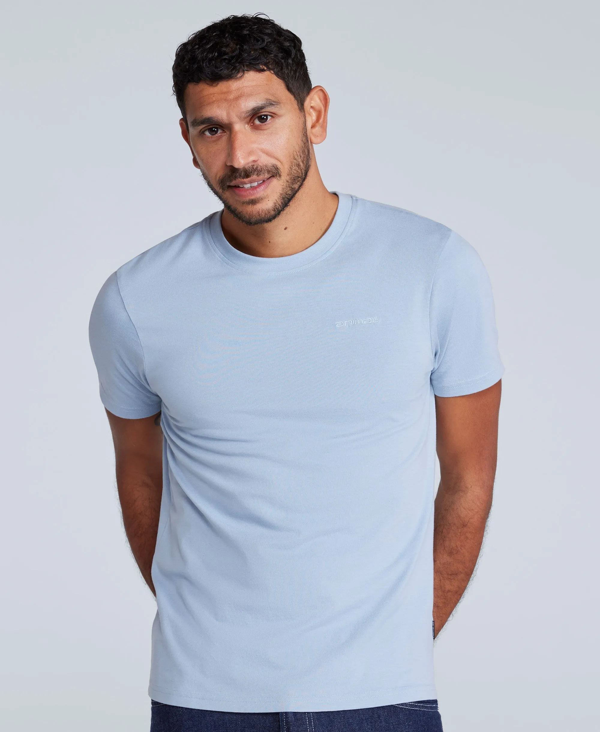 Icon Mens Slim Fit Tee - Light Blue sold by Animal