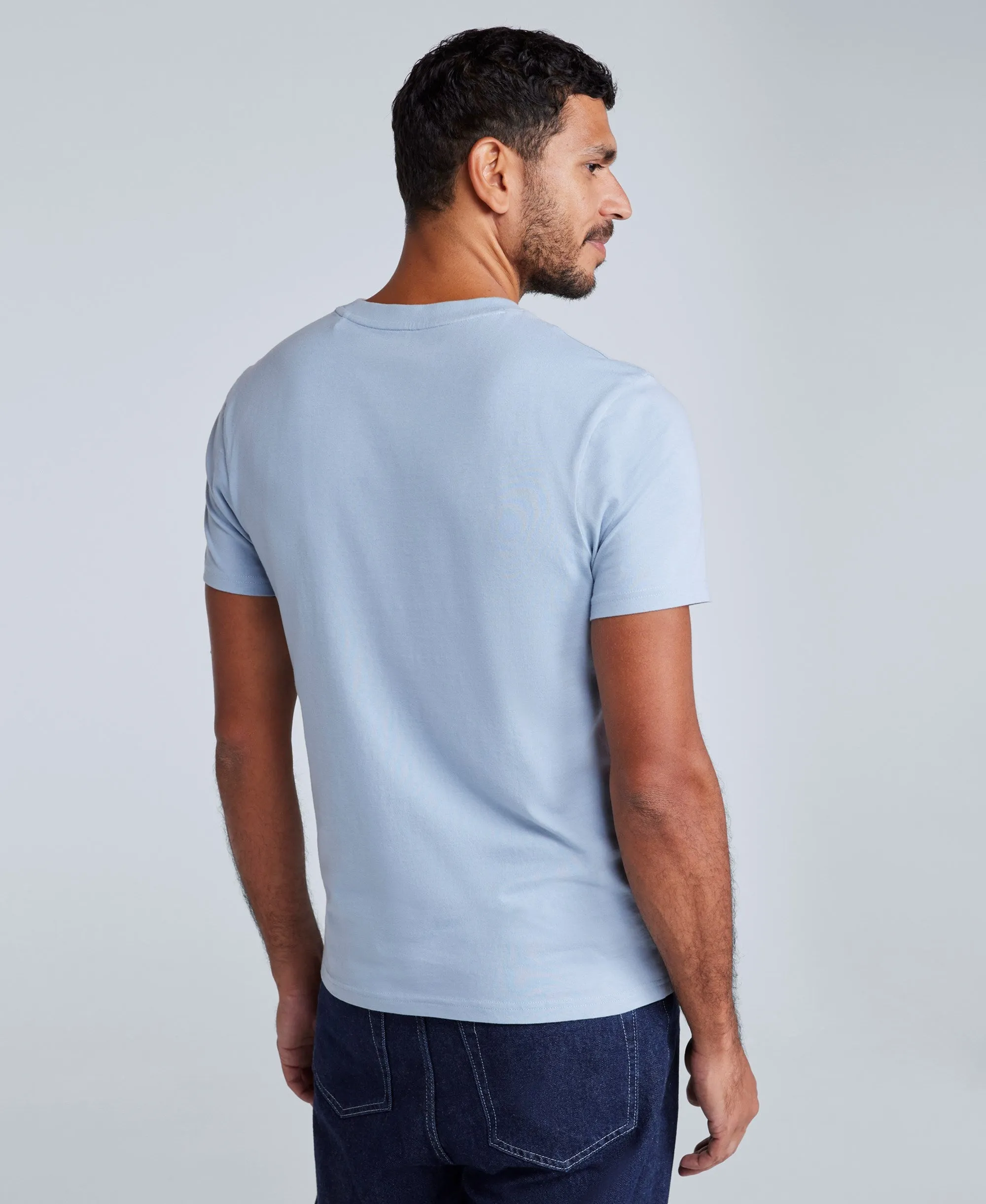 Icon Mens Slim Fit Tee - Light Blue sold by Animal product image thumbnail 2