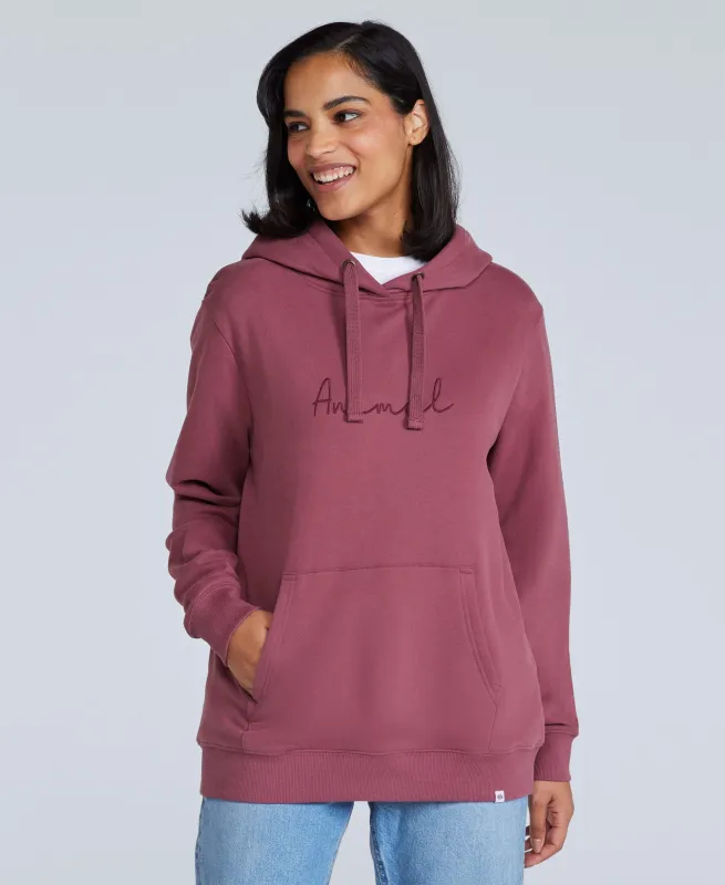 Maya Womens Hoodie - Burgundy sold by Animal