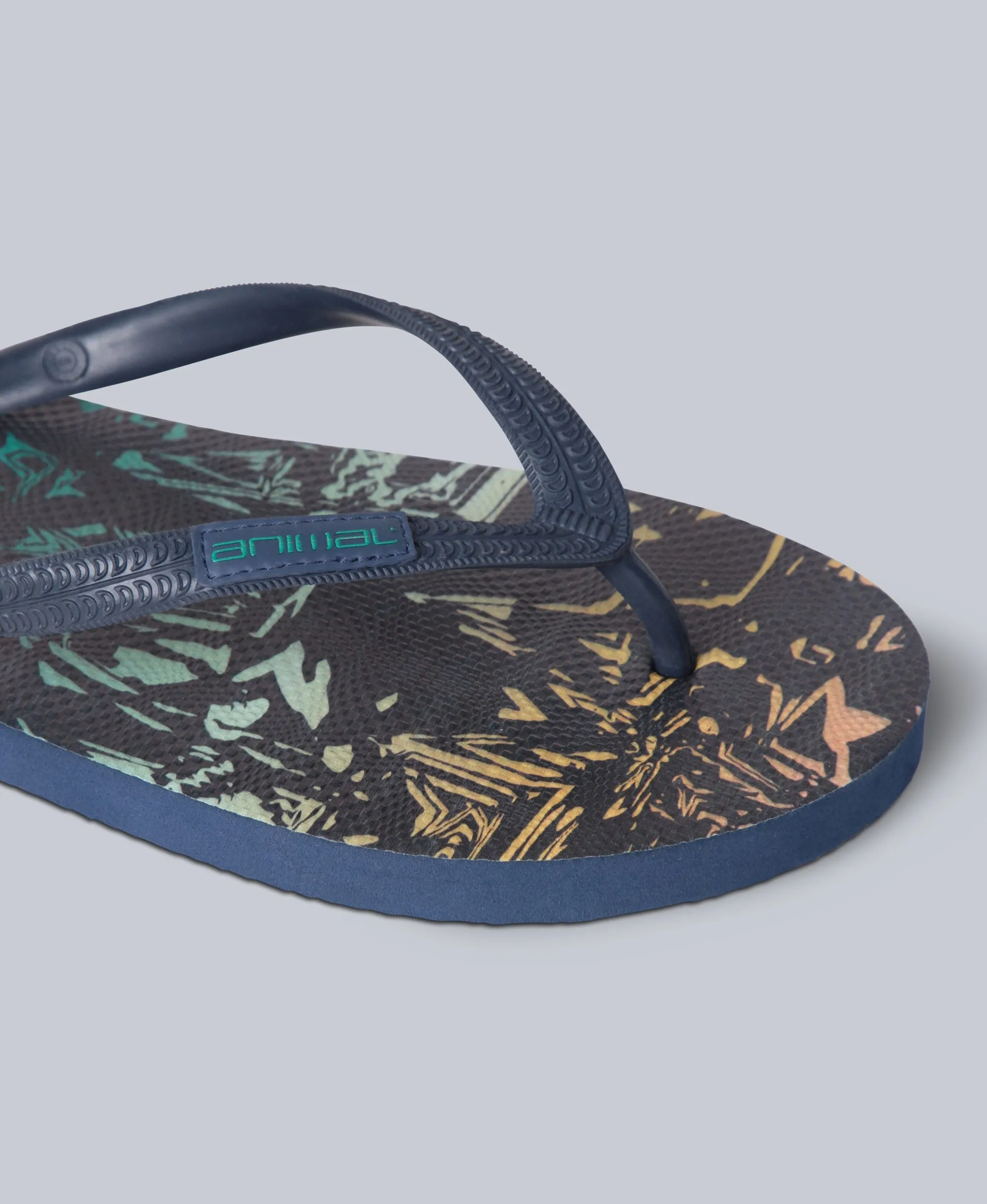 Oceana Mens Printed Flip Flops - Dark Grey sold by Animal product image thumbnail 5
