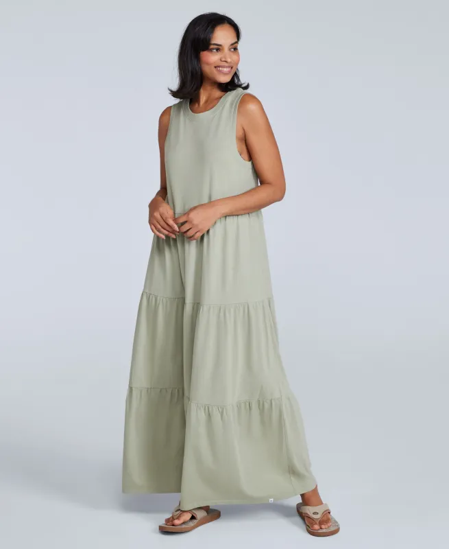 Womens Jersey Maxi Dress - Light Khaki sold by Animal