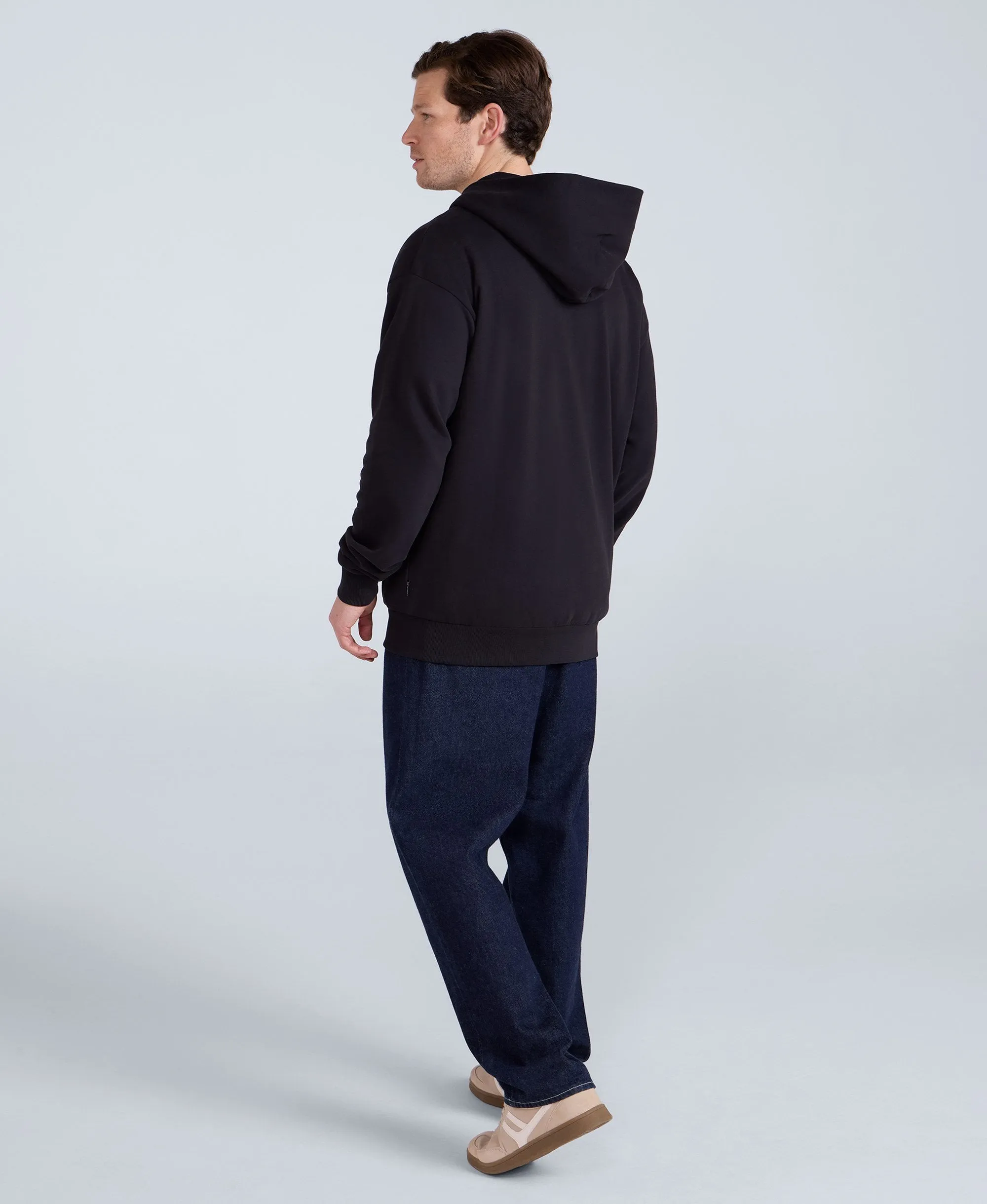 Icon Mens Logo Zip Through Hoodie - Black sold by Animal product image thumbnail 4