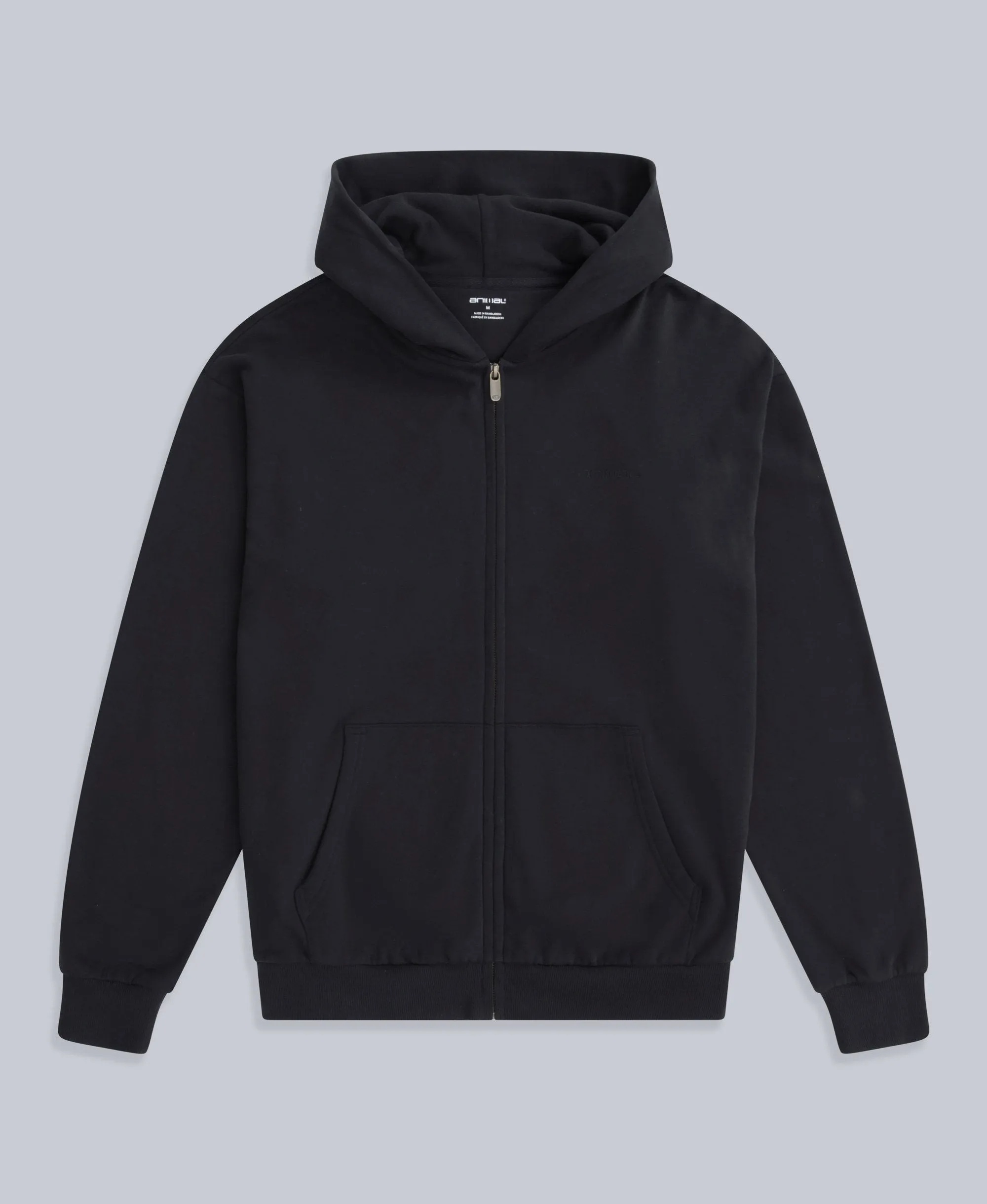 Icon Mens Logo Zip Through Hoodie - Black sold by Animal product image thumbnail 5