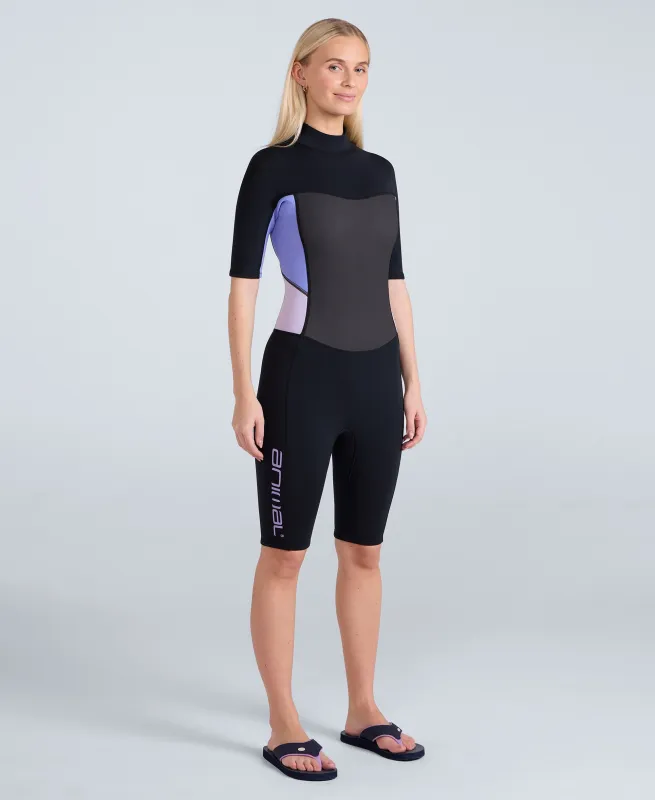 Nixie Womens Shorty Wetsuit - Lilac sold by Animal