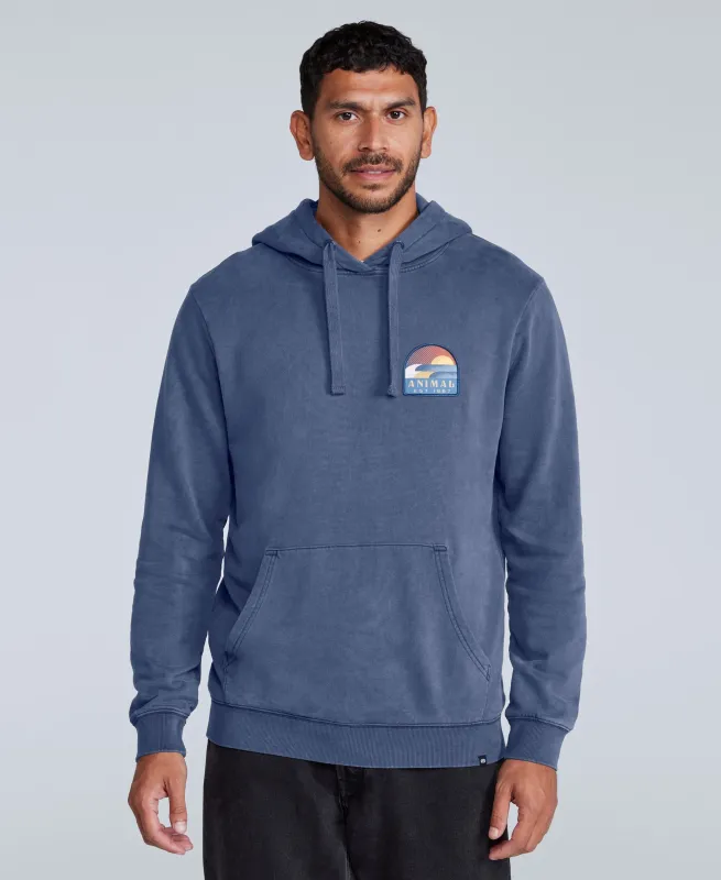 River Mens Hoodie - Blue sold by Animal