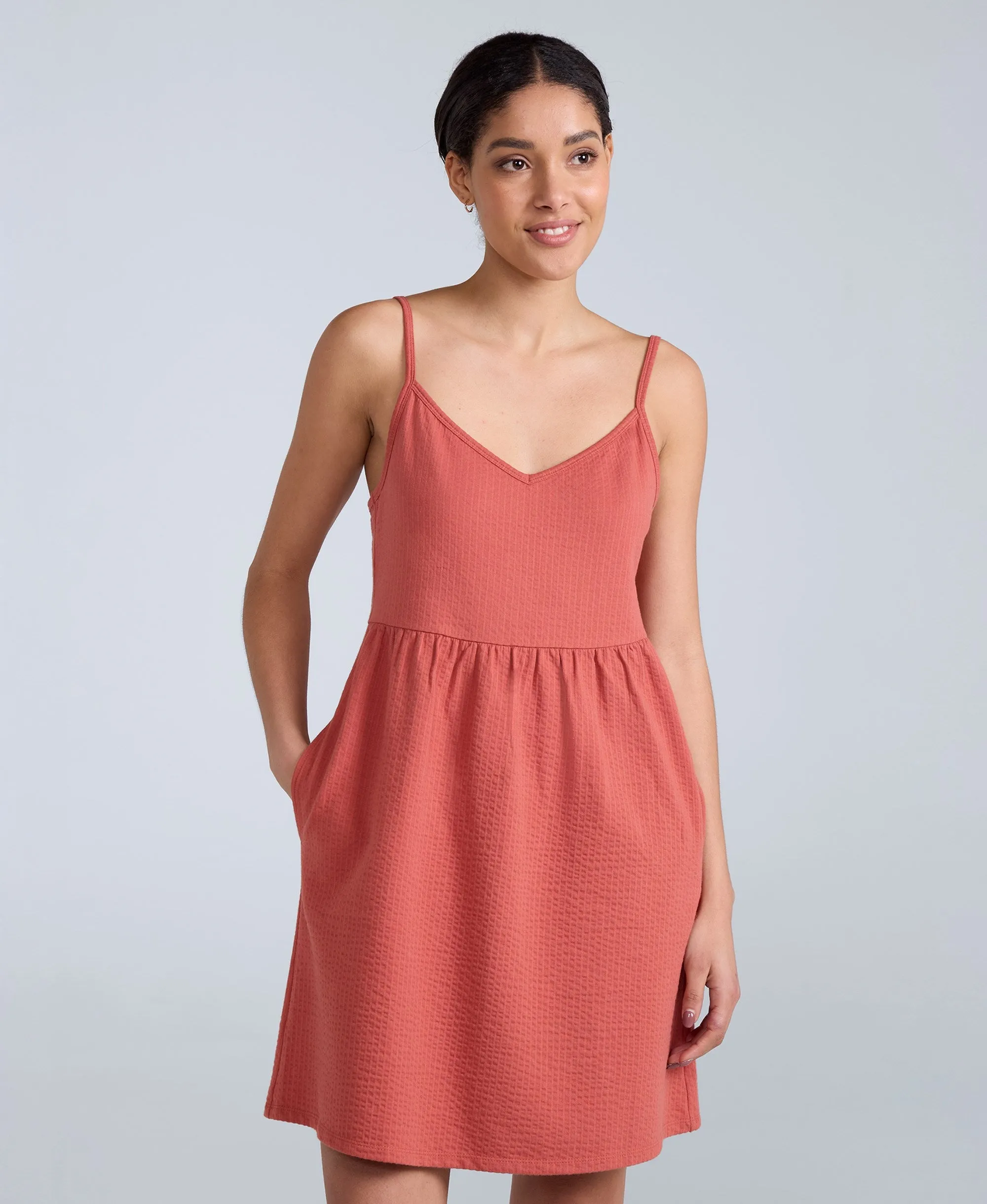 Sienna Womens Seersucker Dress - Rust sold by Animal