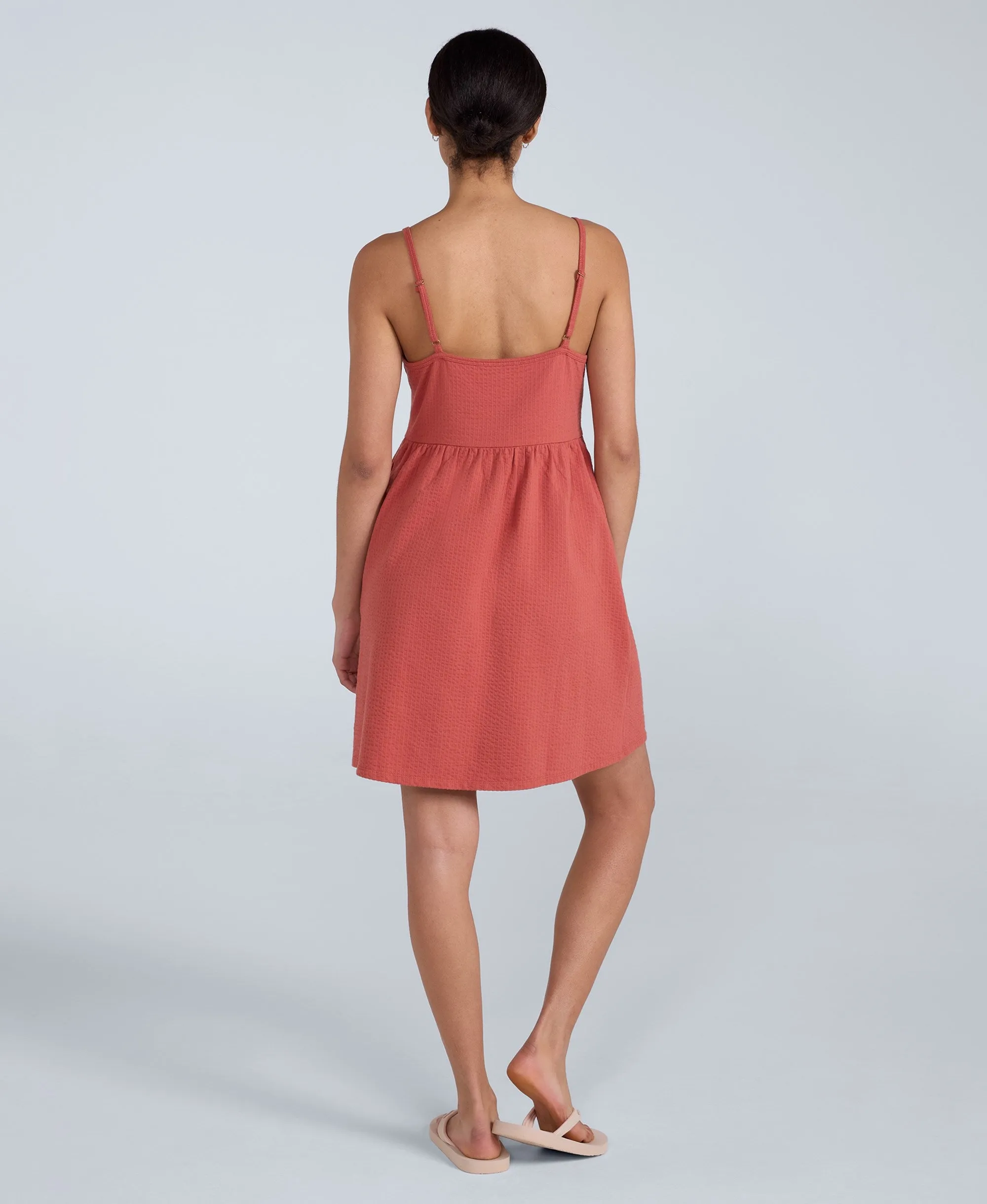 Sienna Womens Seersucker Dress - Rust sold by Animal product image thumbnail 4