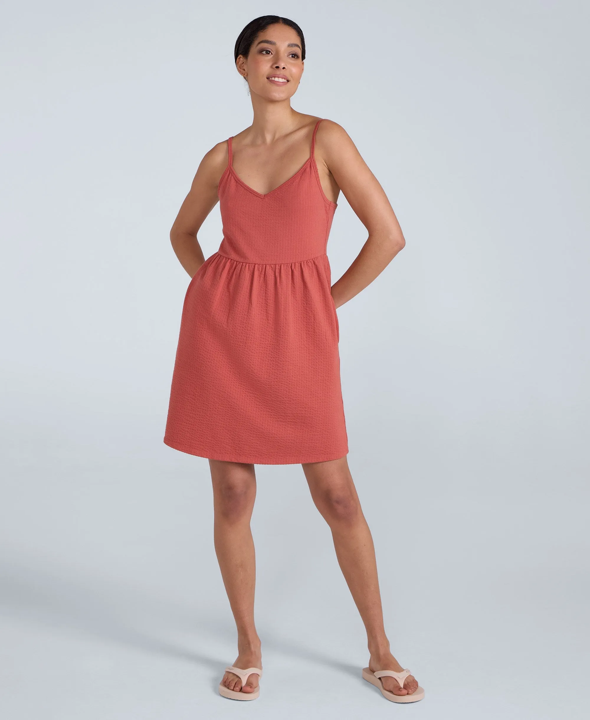Sienna Womens Seersucker Dress - Rust sold by Animal product image thumbnail 2