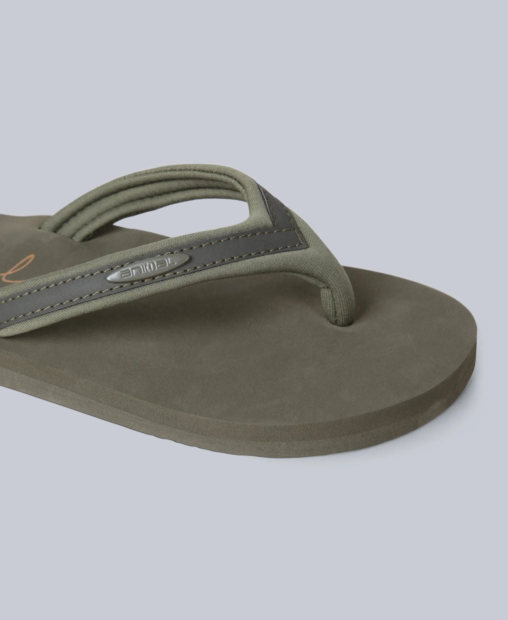 Swish Womens Flip-Flops - Dark Khaki sold by Animal product image thumbnail 5