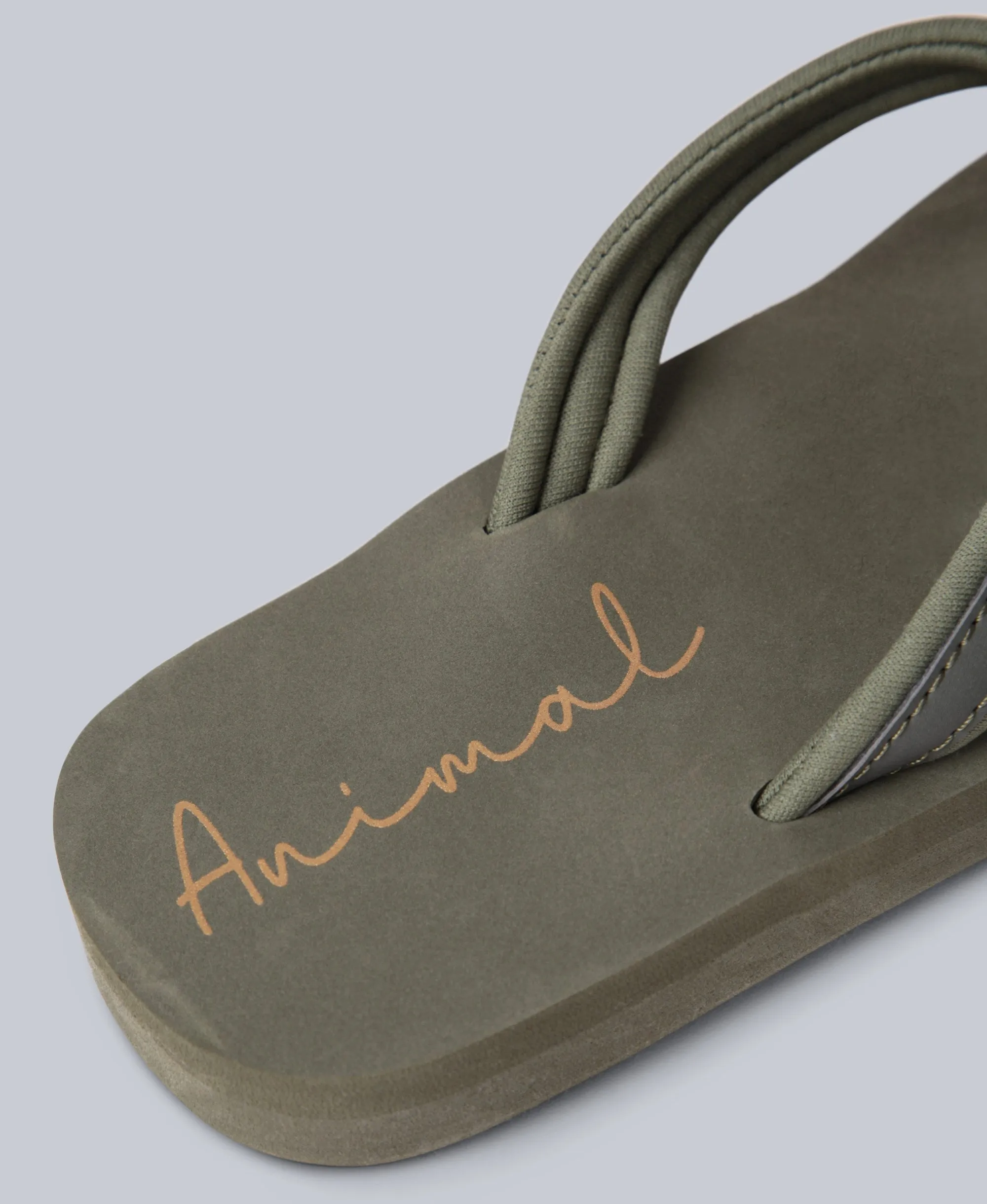 Swish Womens Flip-Flops - Dark Khaki sold by Animal product image thumbnail 4