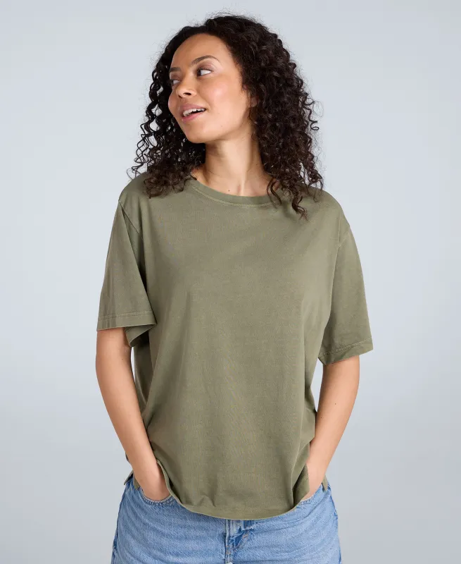 Grace Womens Oversized T-Shirt - Khaki sold by Animal