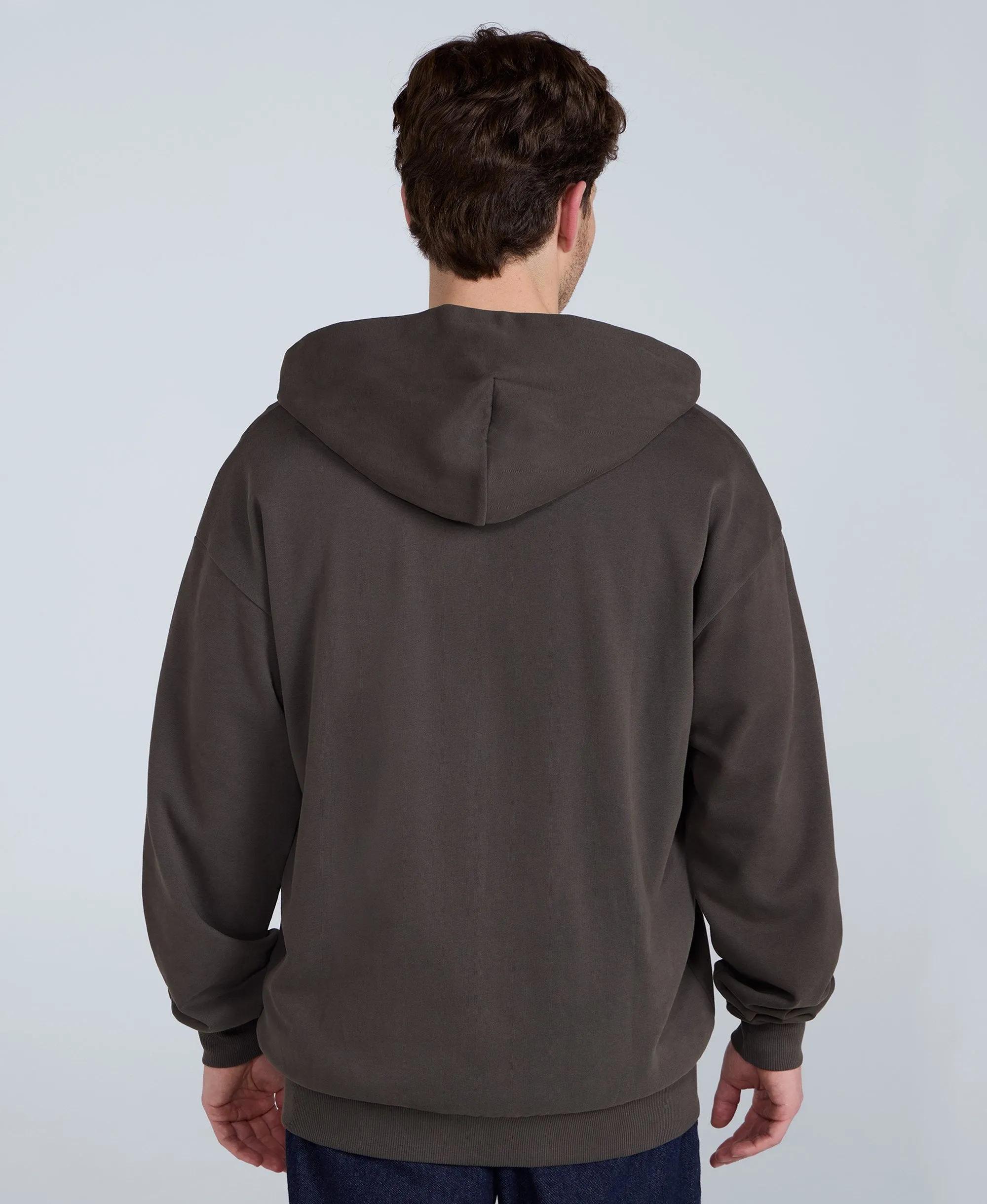 Icon Mens Logo Zip Through Hoodie - Khaki sold by Animal product image thumbnail 3