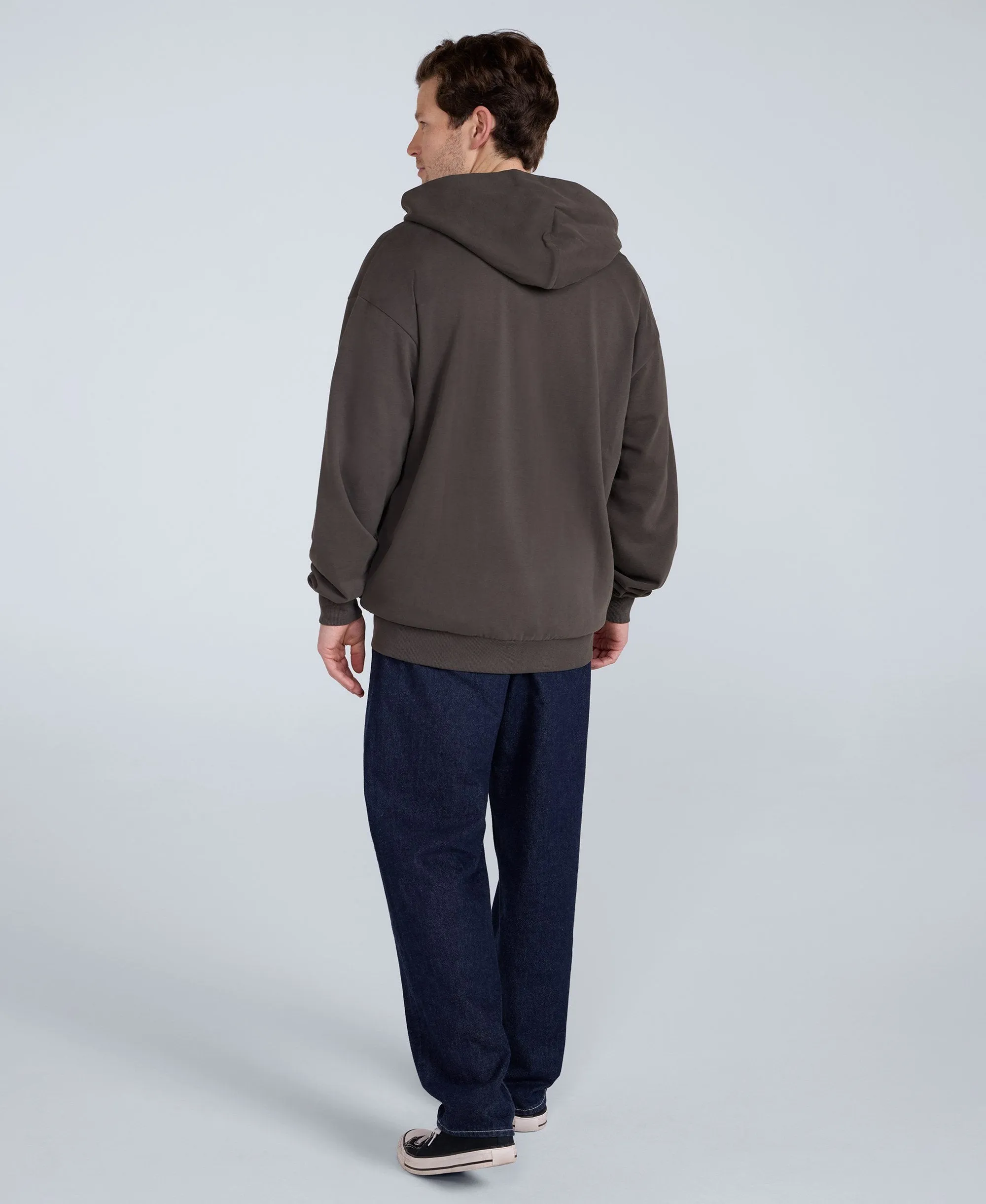Icon Mens Logo Zip Through Hoodie - Khaki sold by Animal product image thumbnail 4