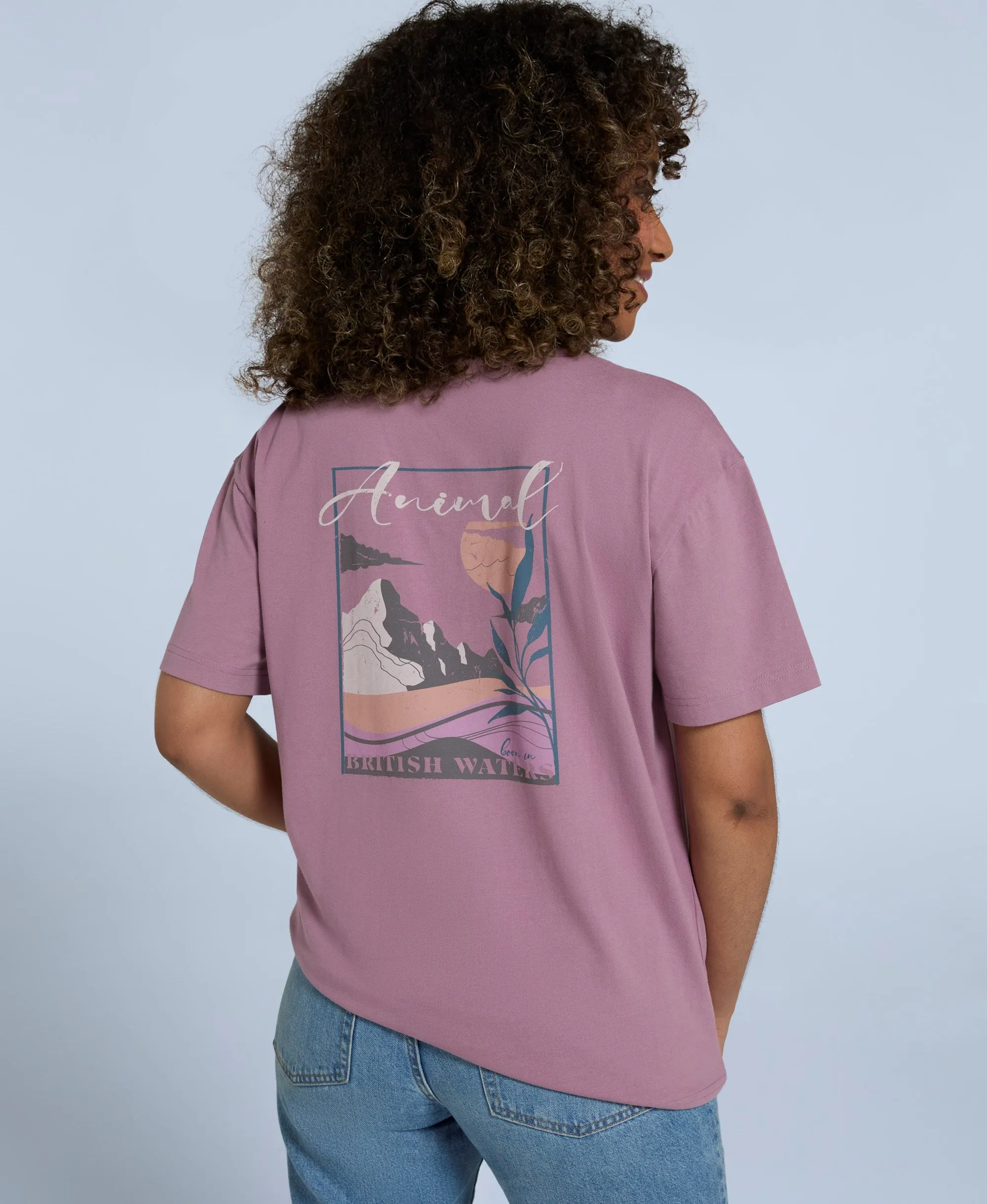 Leena Womens Boxy T-Shirt - Grape sold by Animal product image thumbnail 2