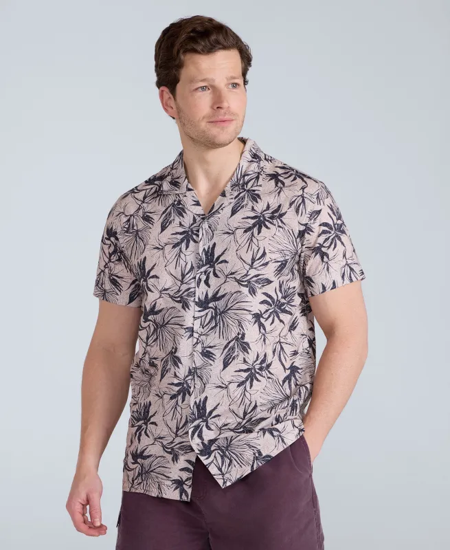 Will Mens Printed Shirt - Tan sold by Animal
