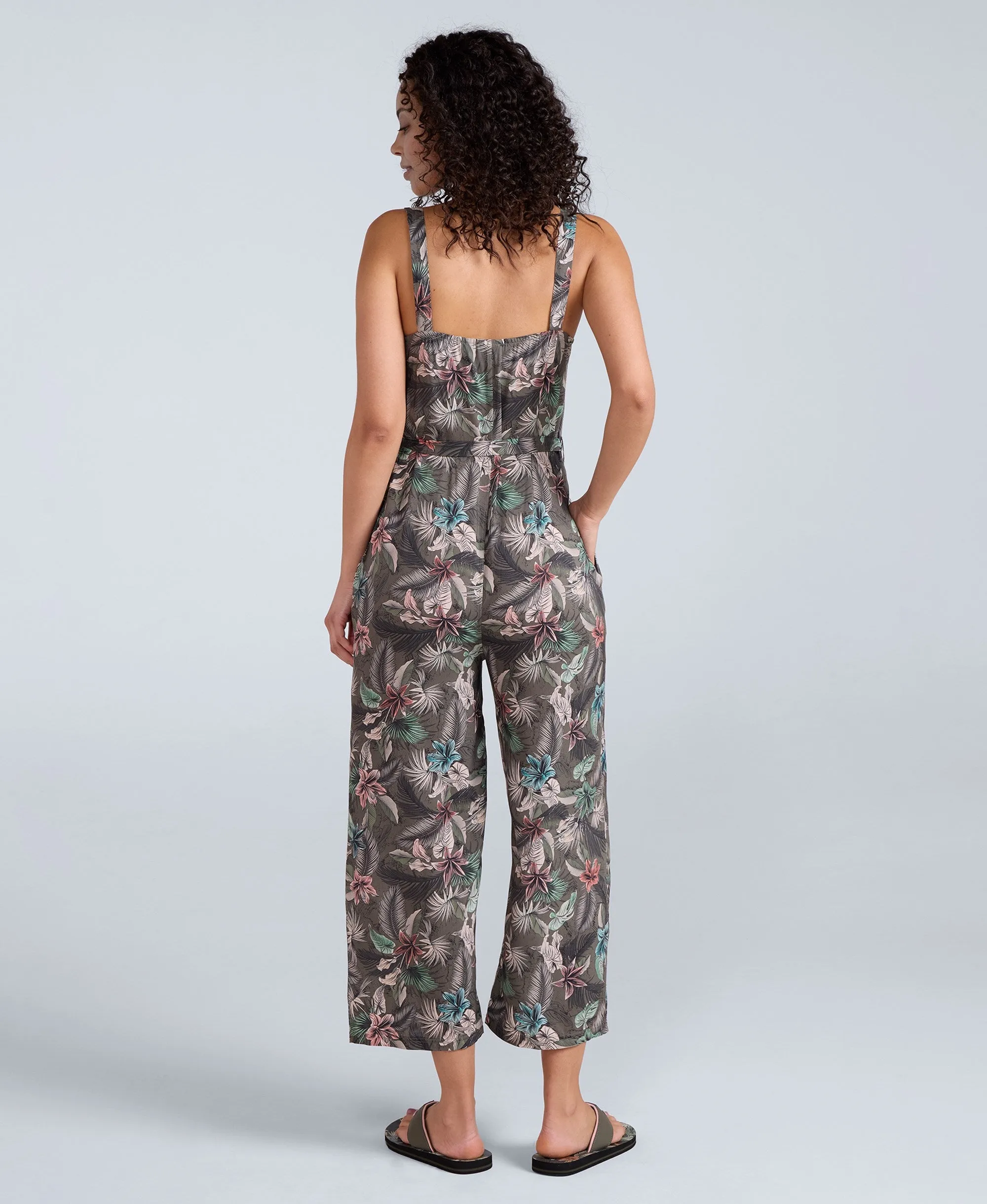 Flora Womens EcoVero Capri Jumpsuit - Khaki sold by Animal product image thumbnail 2