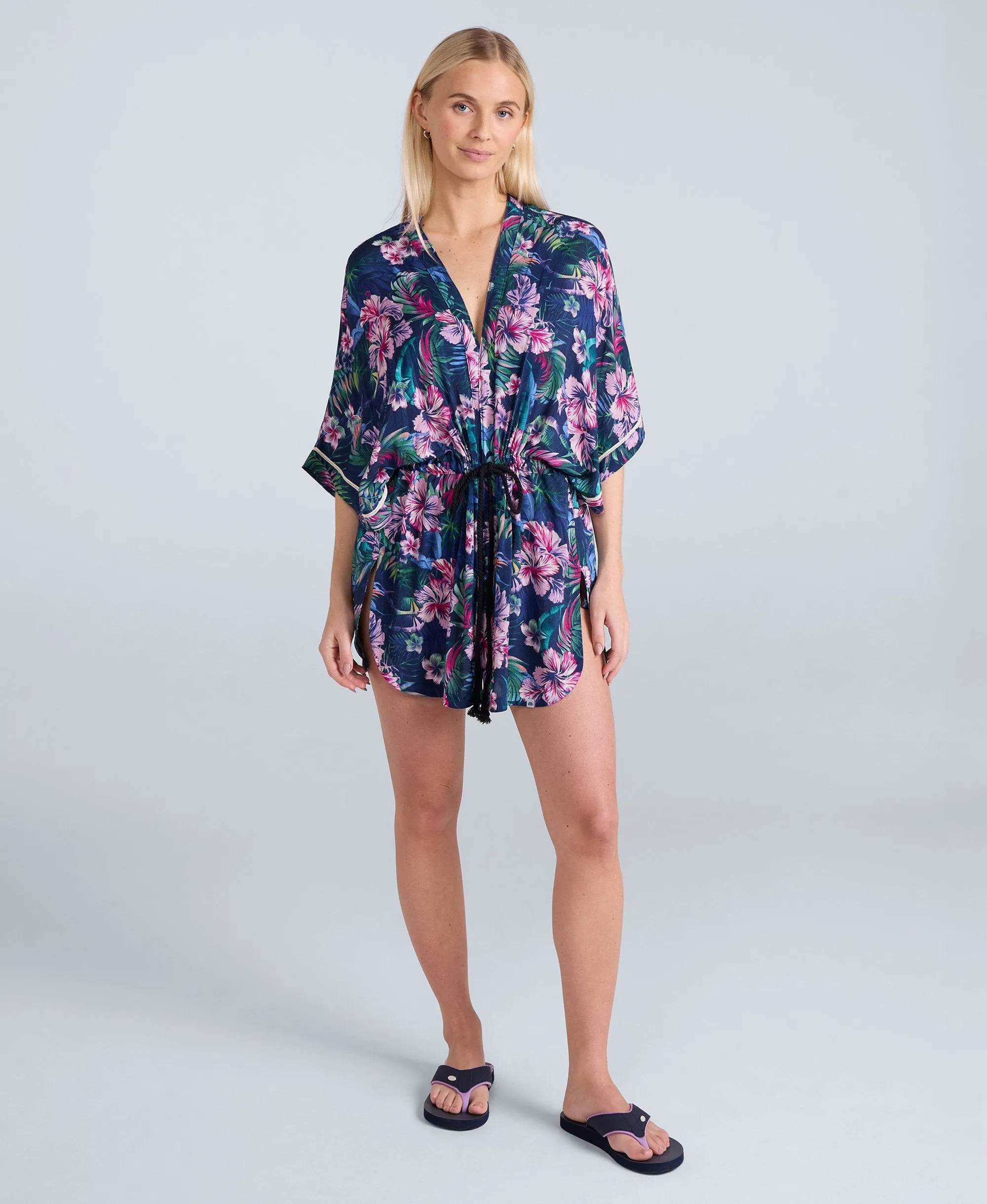 Kym Womens EcoVero Kimono Top - Dark Blue sold by Animal product image thumbnail 2