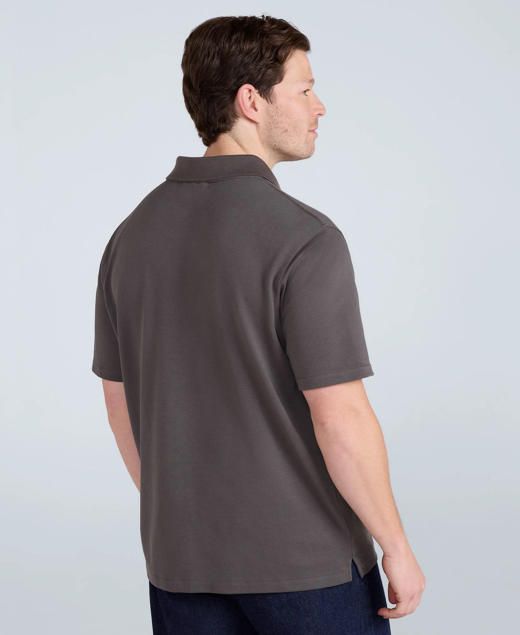 Icon Mens Pique Polo Shirt - Dark Khaki sold by Animal product image thumbnail 3