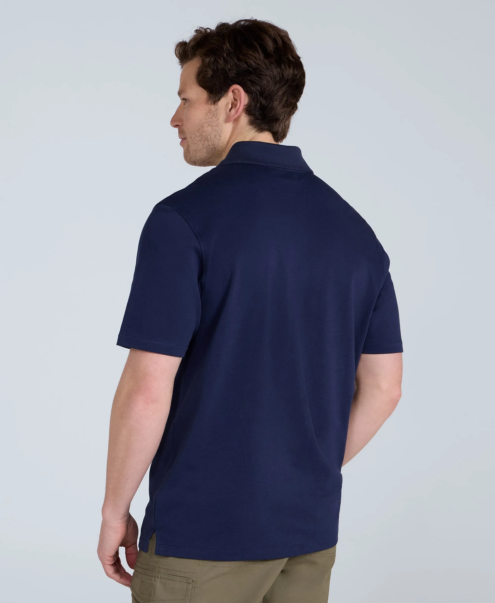 Icon Mens Pique Polo Shirt - Navy sold by Animal product image thumbnail 2