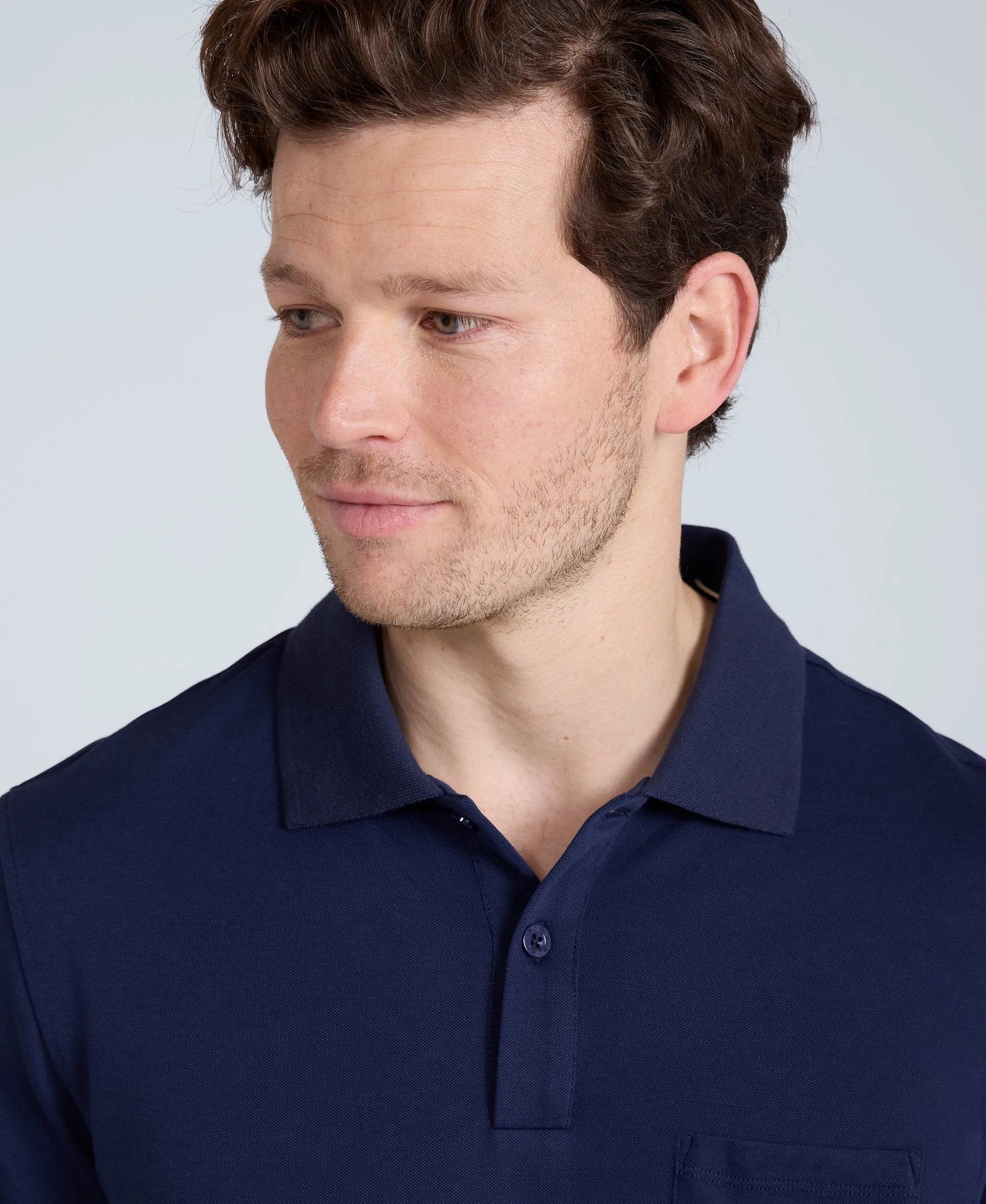 Icon Mens Pique Polo Shirt - Navy sold by Animal product image thumbnail 3