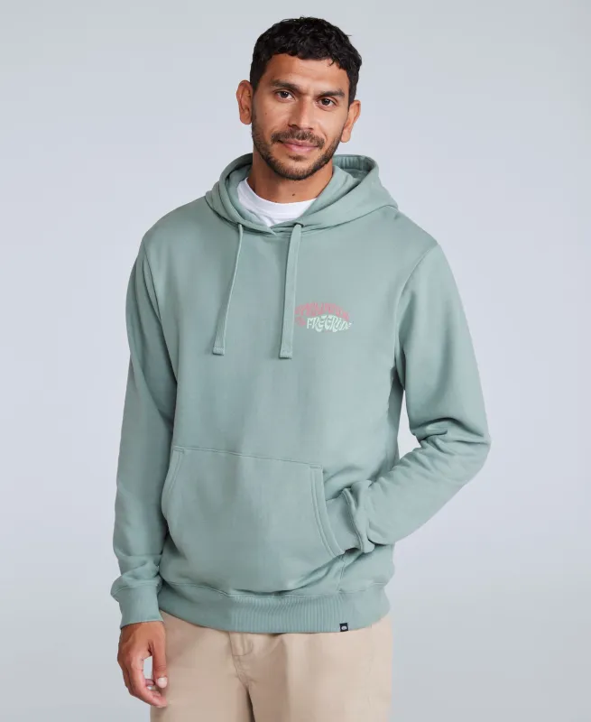 River Mens Hoodie - Pale Green sold by Animal
