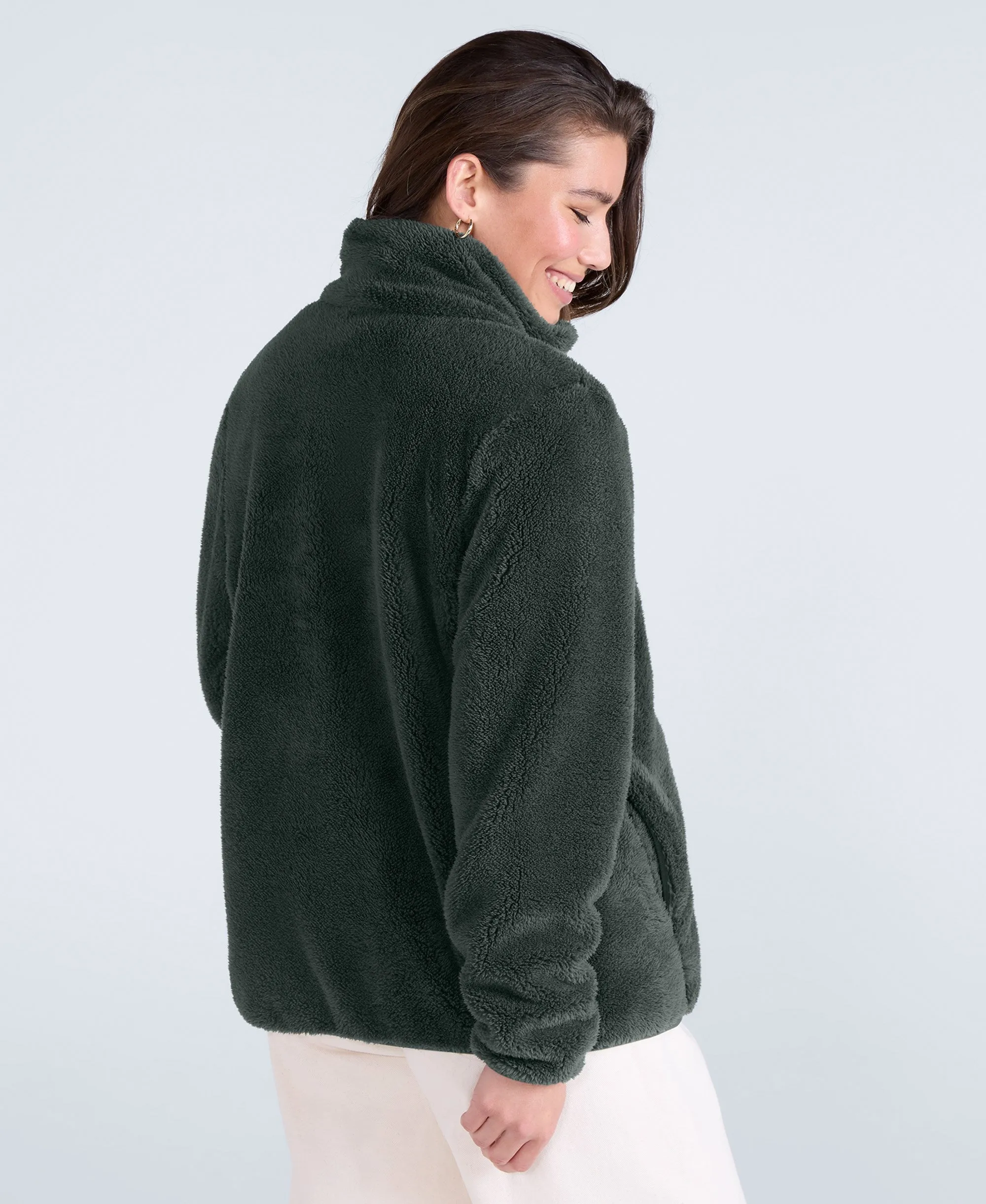 Teddy Womens Full Zip Fleece - Dark Green sold by Animal product image thumbnail 3
