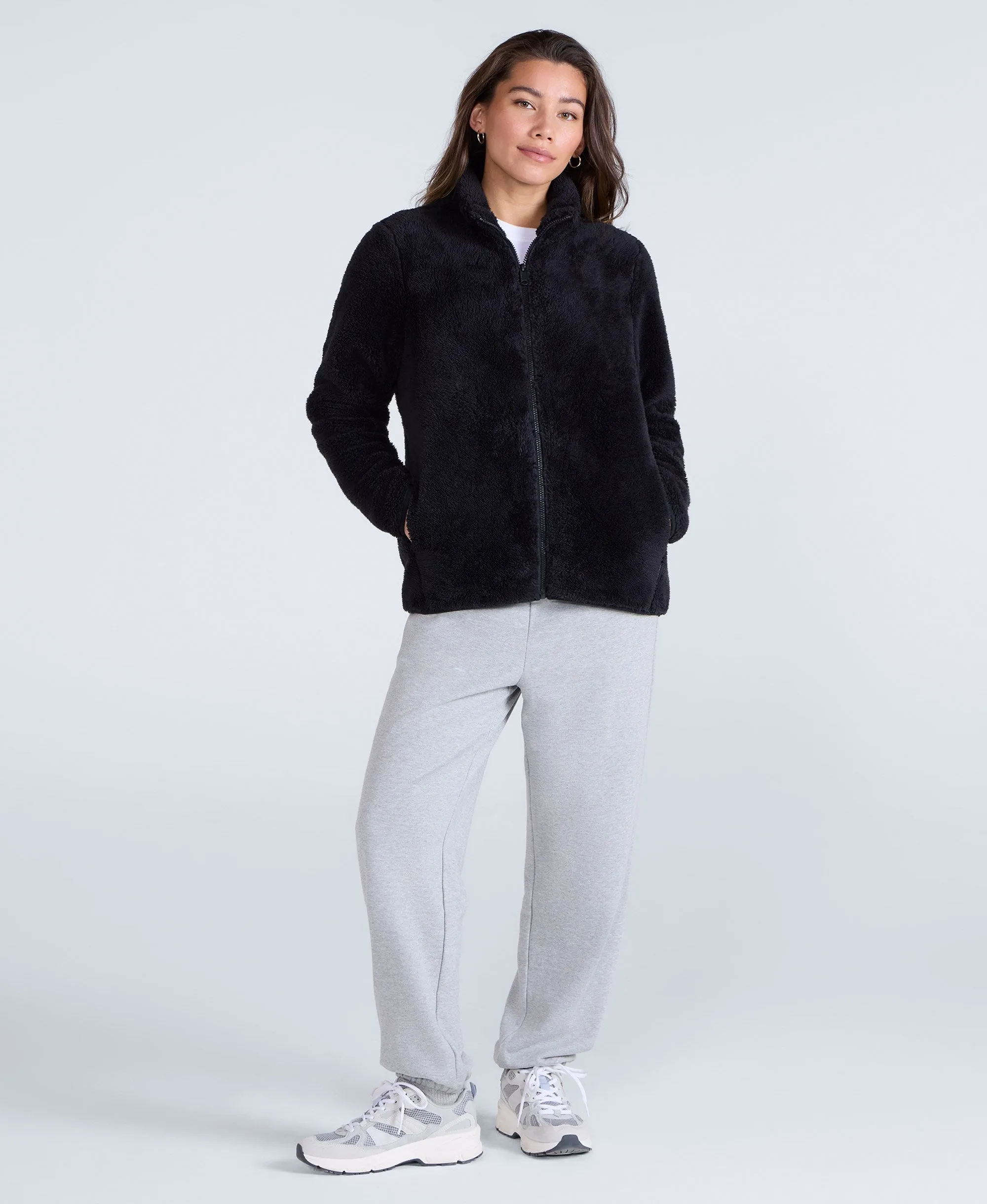 Teddy Womens Full Zip Fleece - Jet Black sold by Animal product image thumbnail 2
