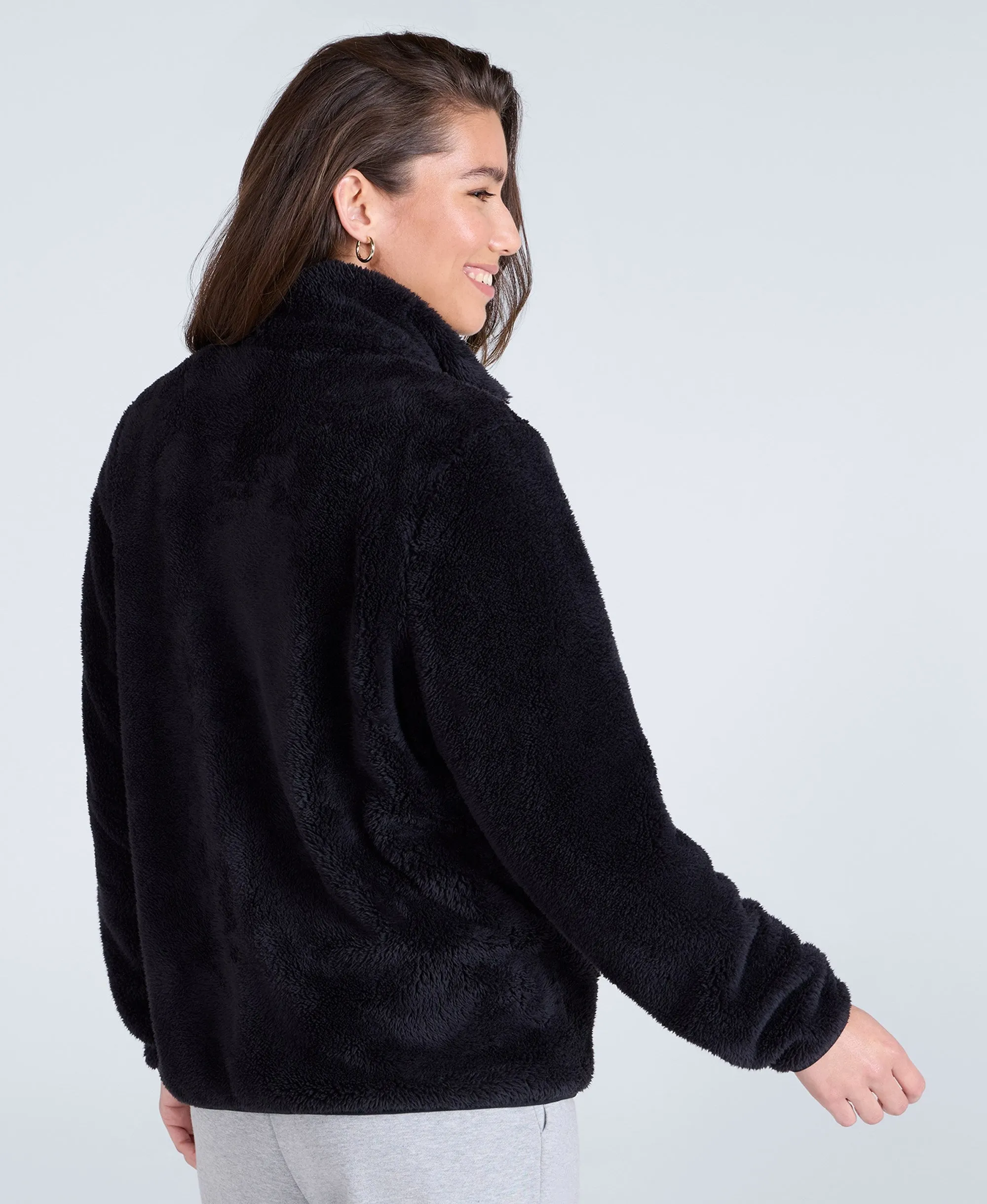 Teddy Womens Full Zip Fleece - Jet Black sold by Animal product image thumbnail 3