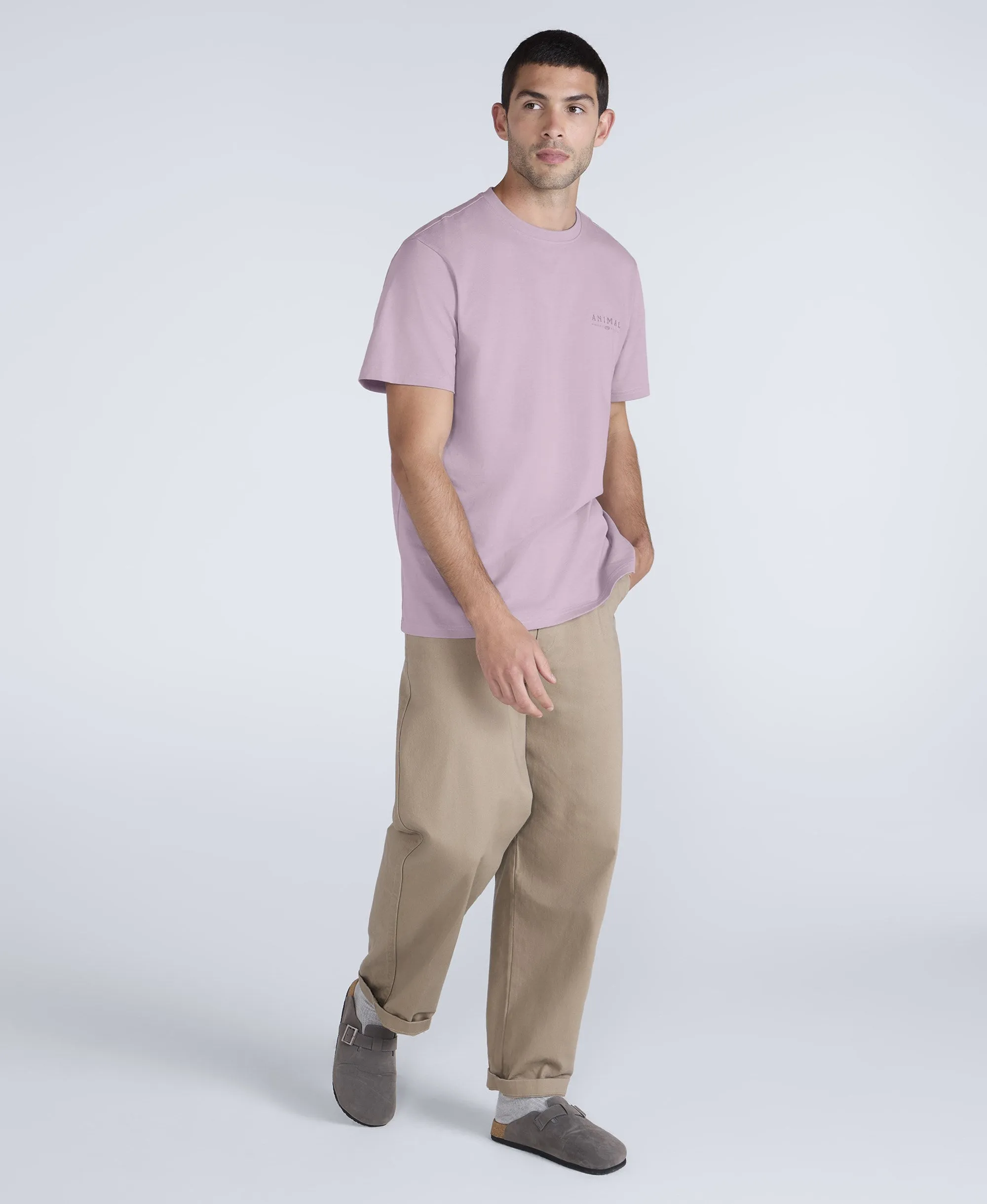 Chase Mens Summer Relaxed T-Shirt - Dark Pink sold by Animal product image thumbnail 2