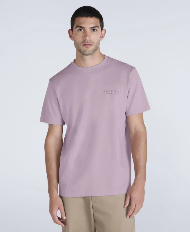 Chase Mens Summer Relaxed T-Shirt - Dark Pink sold by Animal