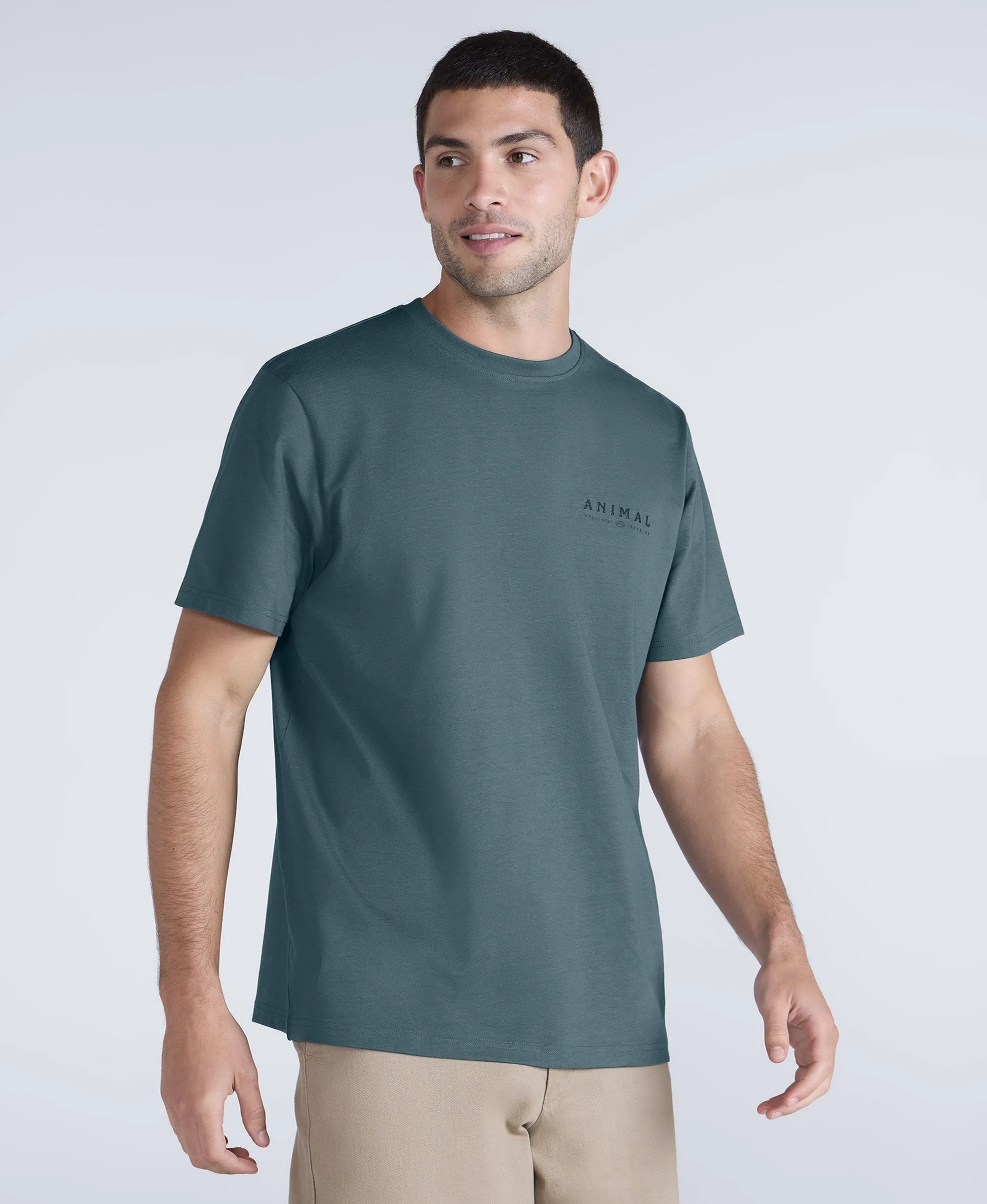 Chase Mens Plain Relaxed T-Shirt - Navy sold by Animal