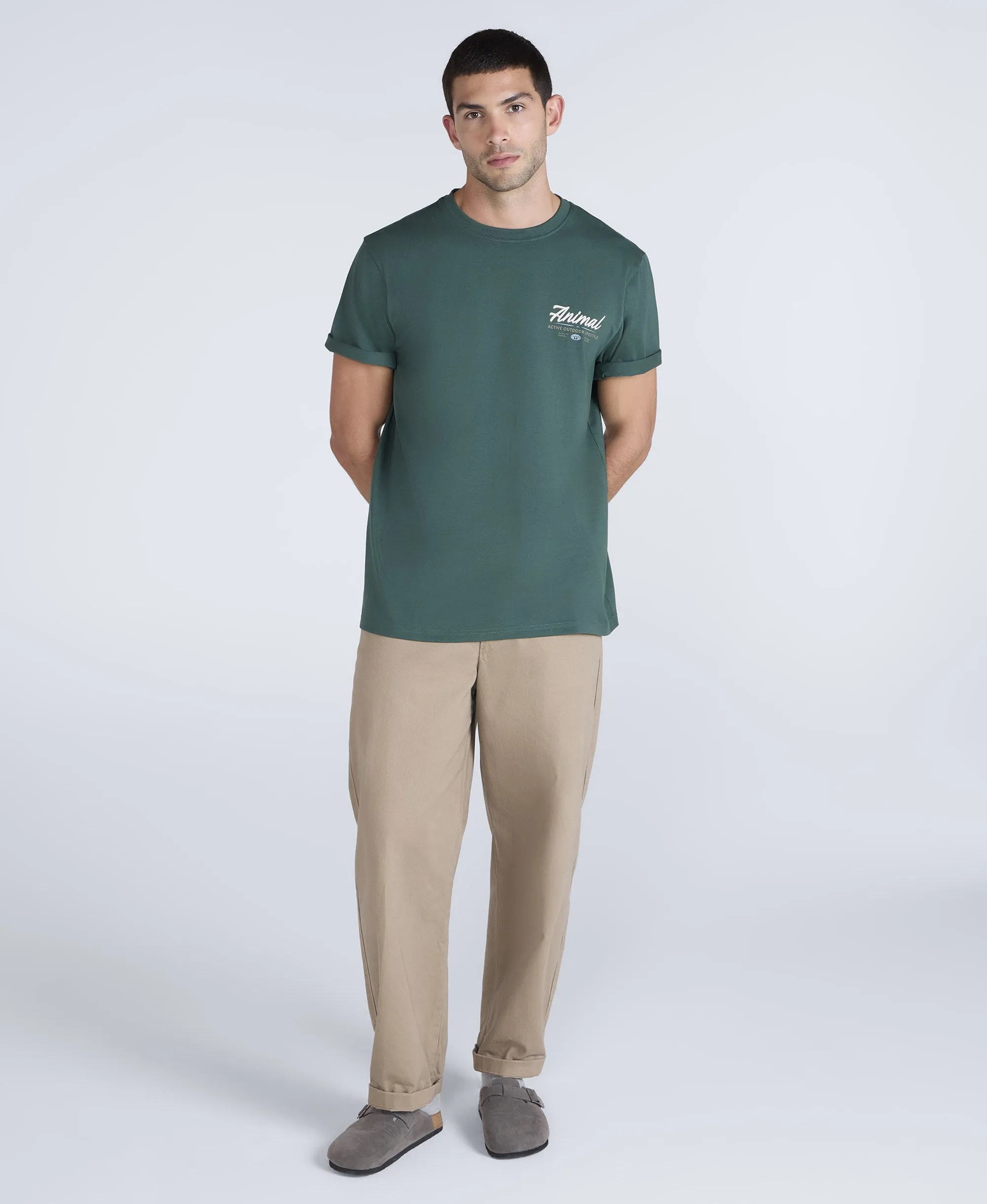 Chase Mens Relaxed T-Shirt - Green sold by Animal product image thumbnail 3