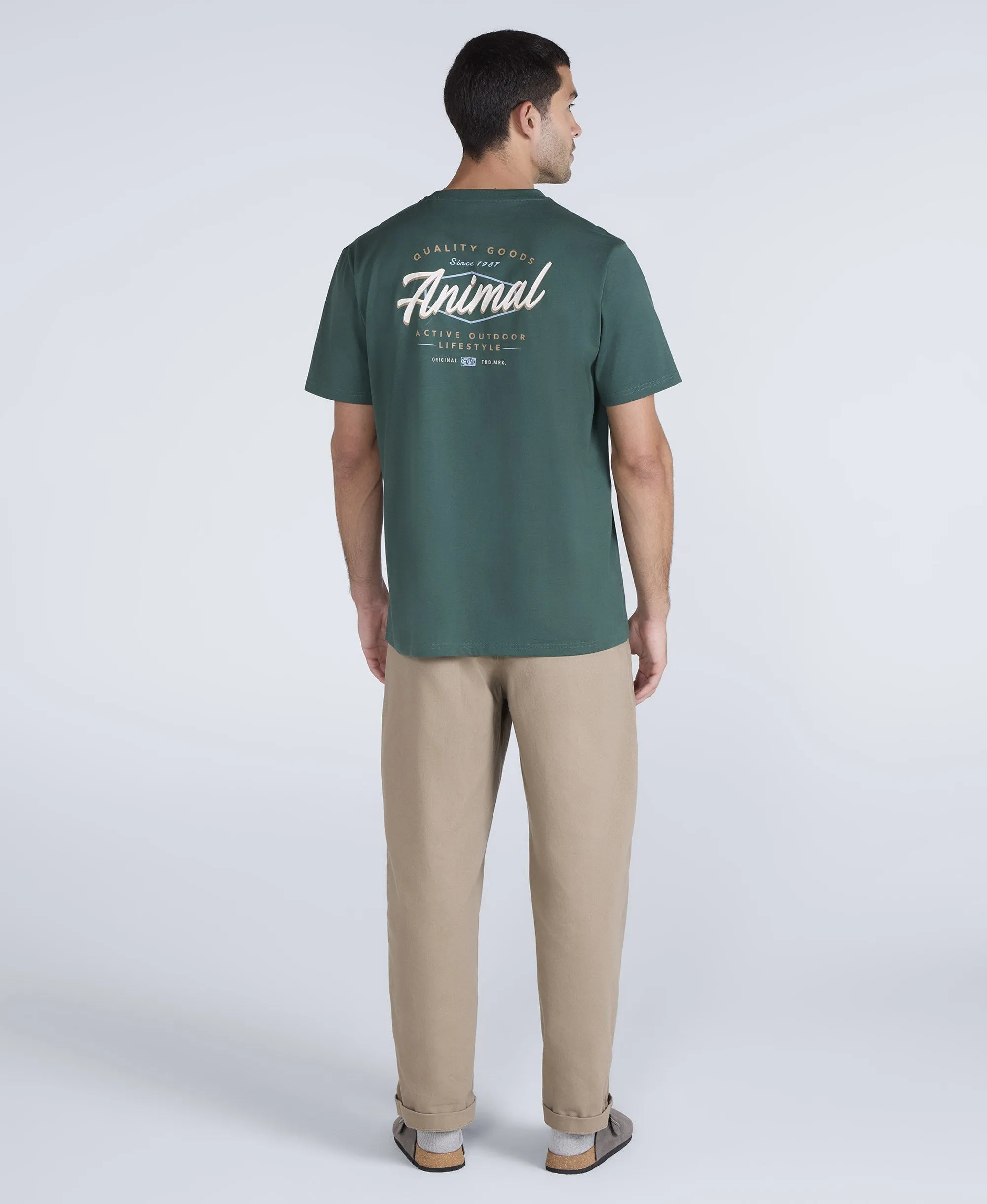 Chase Mens Relaxed T-Shirt - Green sold by Animal product image thumbnail 4